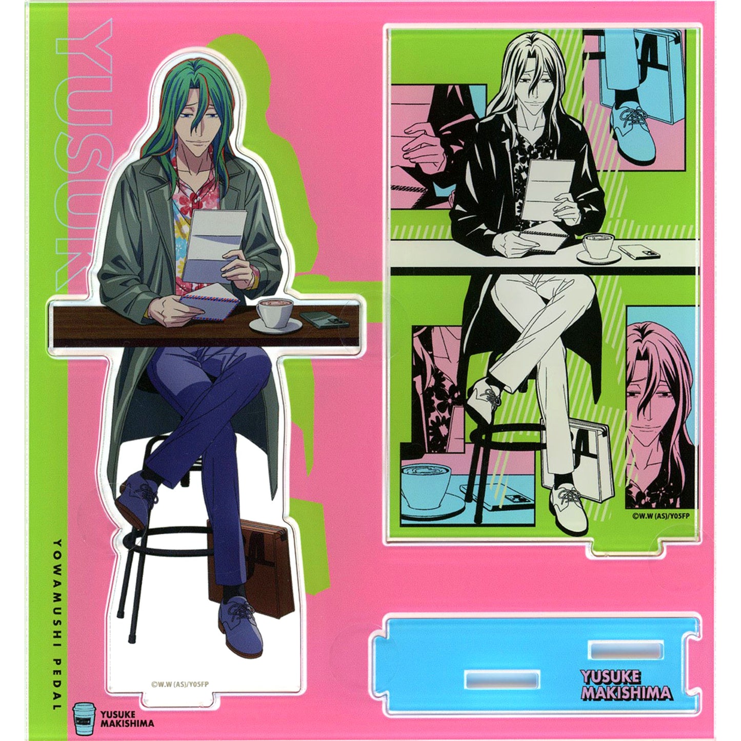 Yusuke Makishima Diorama Acrylic Stand New Retro Pop Cafe Yowamushi Pedal LIMIT BREAK [USED]