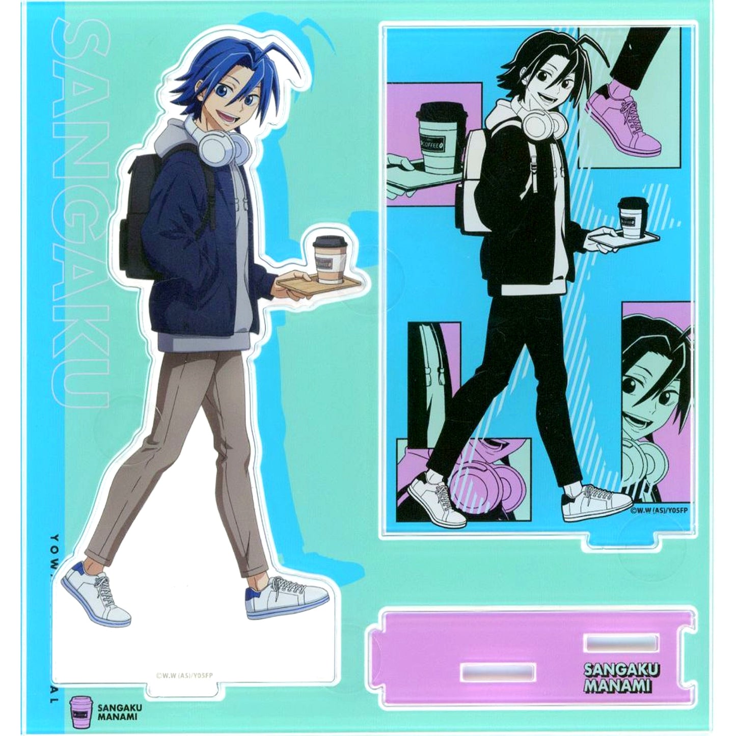 Sangaku Manami Diorama Acrylic Stand New Retro Pop Cafe Yowamushi Pedal LIMIT BREAK [USED]