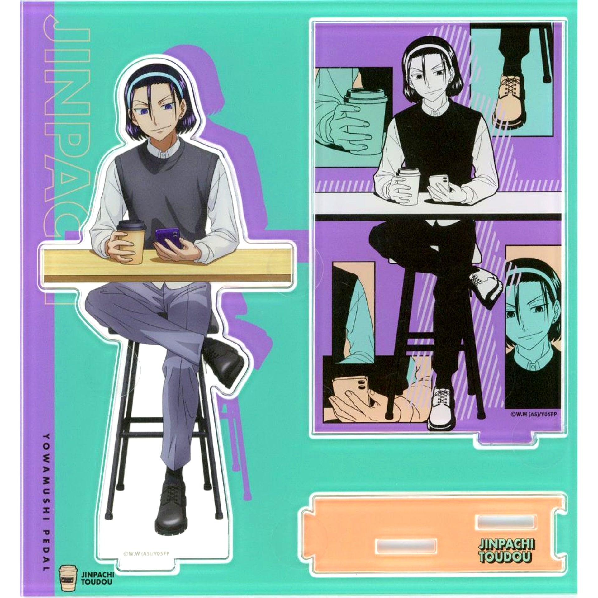 Jinpachi Todo Diorama Acrylic Stand New Retro Pop Cafe Yowamushi Pedal LIMIT BREAK [USED]