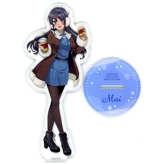 Mai Sakurajima Drink C Prize Rascal Does Not Dream of a Knapsack Kid Taito Kuji Illustration Acrylic Stand [USED]