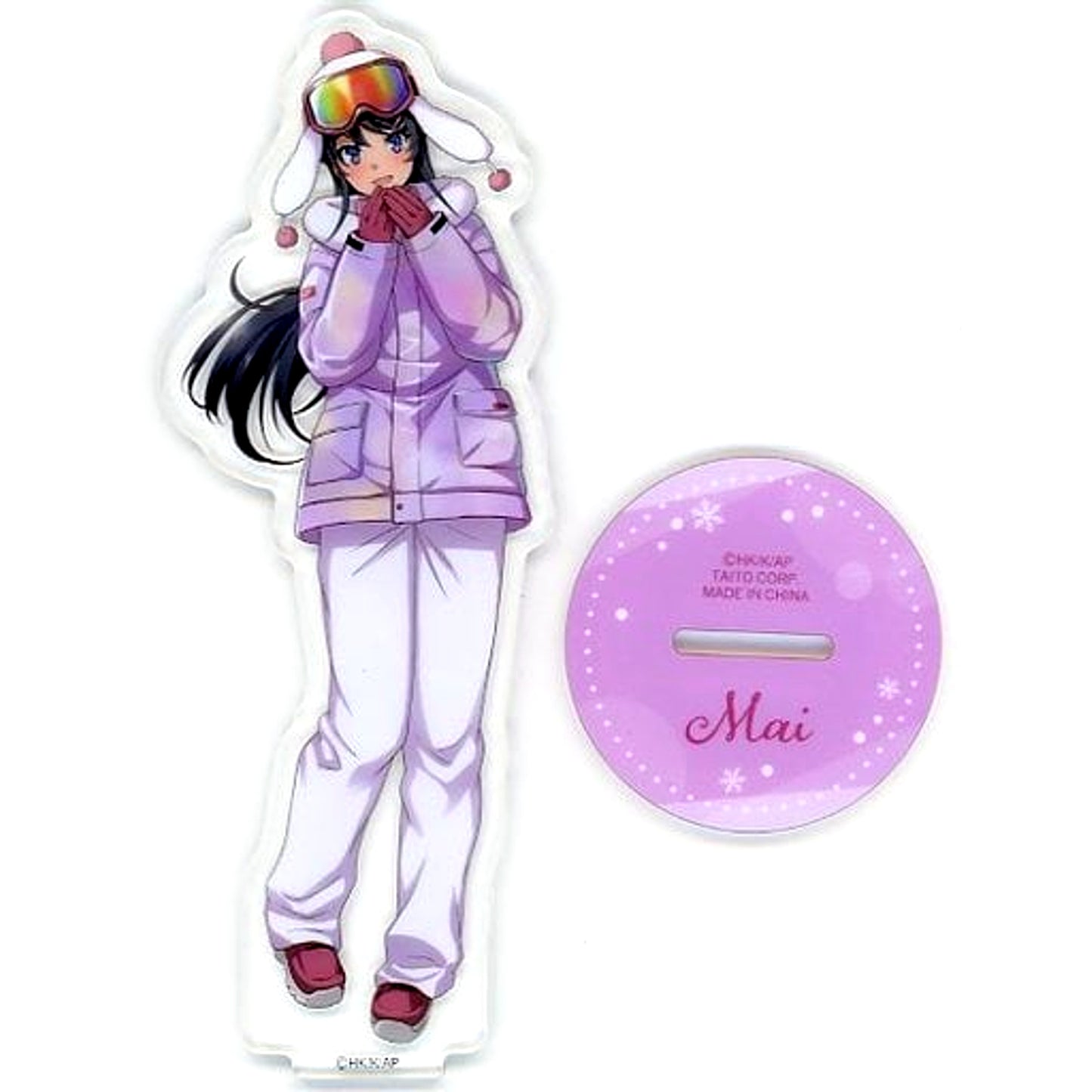 Mai Sakurajima Ski Wear C Prize Rascal Does Not Dream of a Knapsack Kid Taito Kuji Illustration Acrylic Stand [USED]