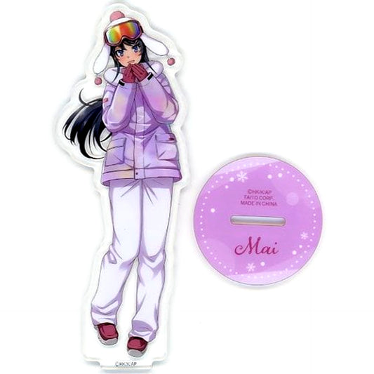 Mai Sakurajima Ski Wear C Prize Rascal Does Not Dream of a Knapsack Kid Taito Kuji Illustration Acrylic Stand [USED]