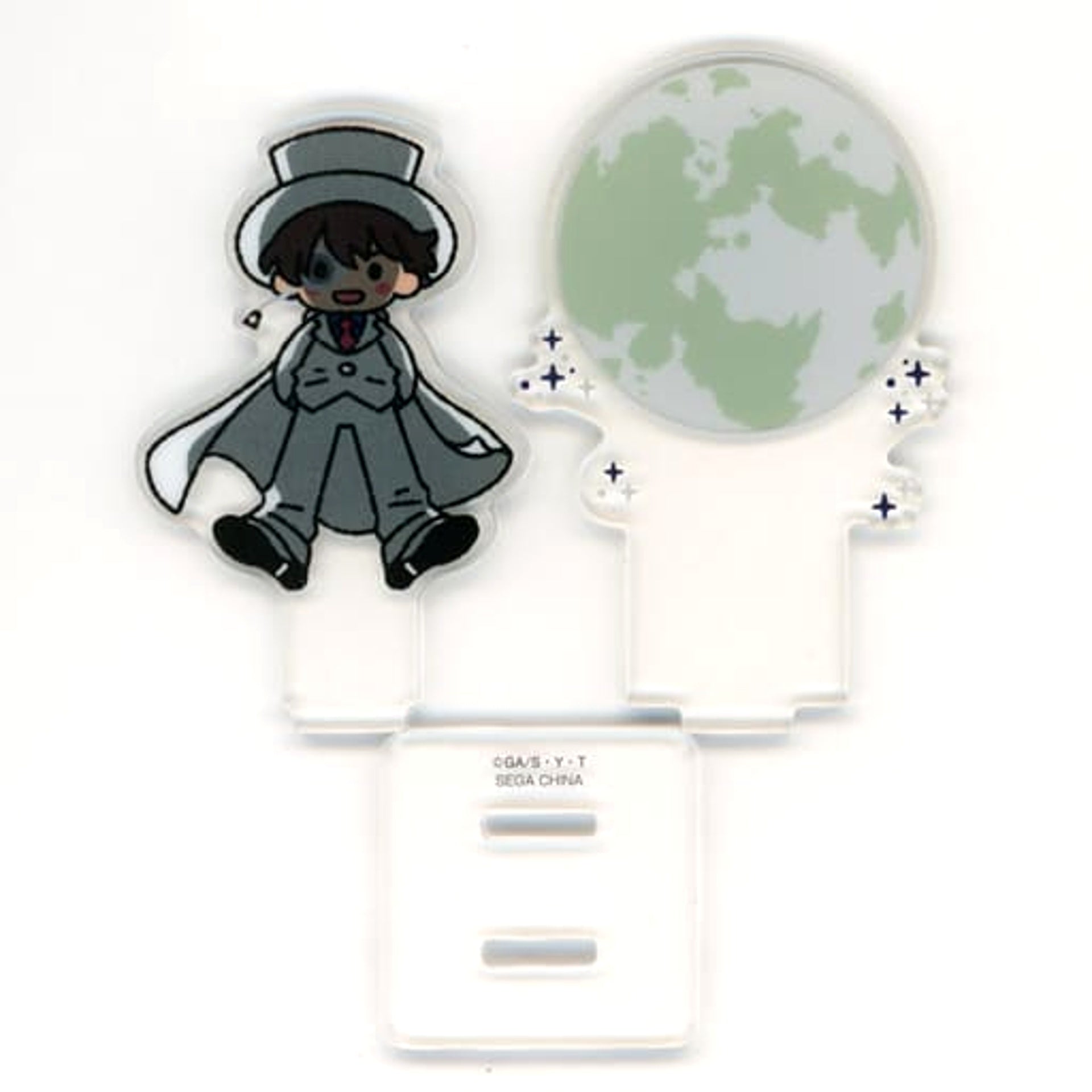 Detective Conan Kid the Phantom Thief Sega Lucky Kuji Memorial Cut Acrylic Stand with a Background Prize I [USED]