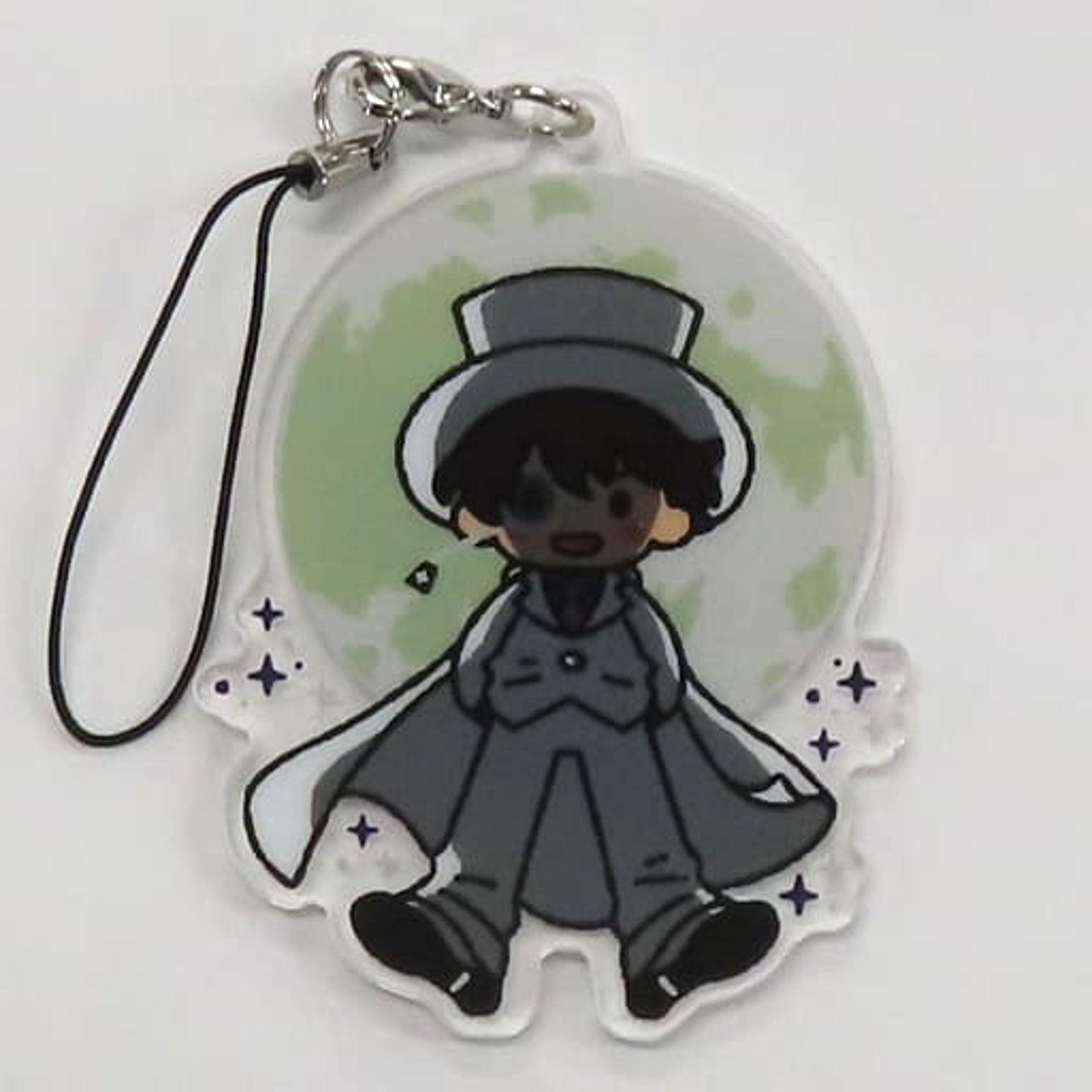Detective Conan Kid the Phantom Thief Sega Lucky Kuji Memorial Cut Acrylic Strap Prize J [USED]
