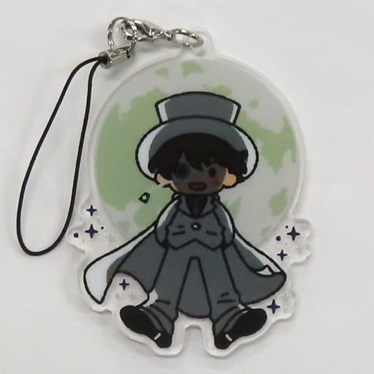 Detective Conan Kid the Phantom Thief Sega Lucky Kuji Memorial Cut Acrylic Strap Prize J [USED]