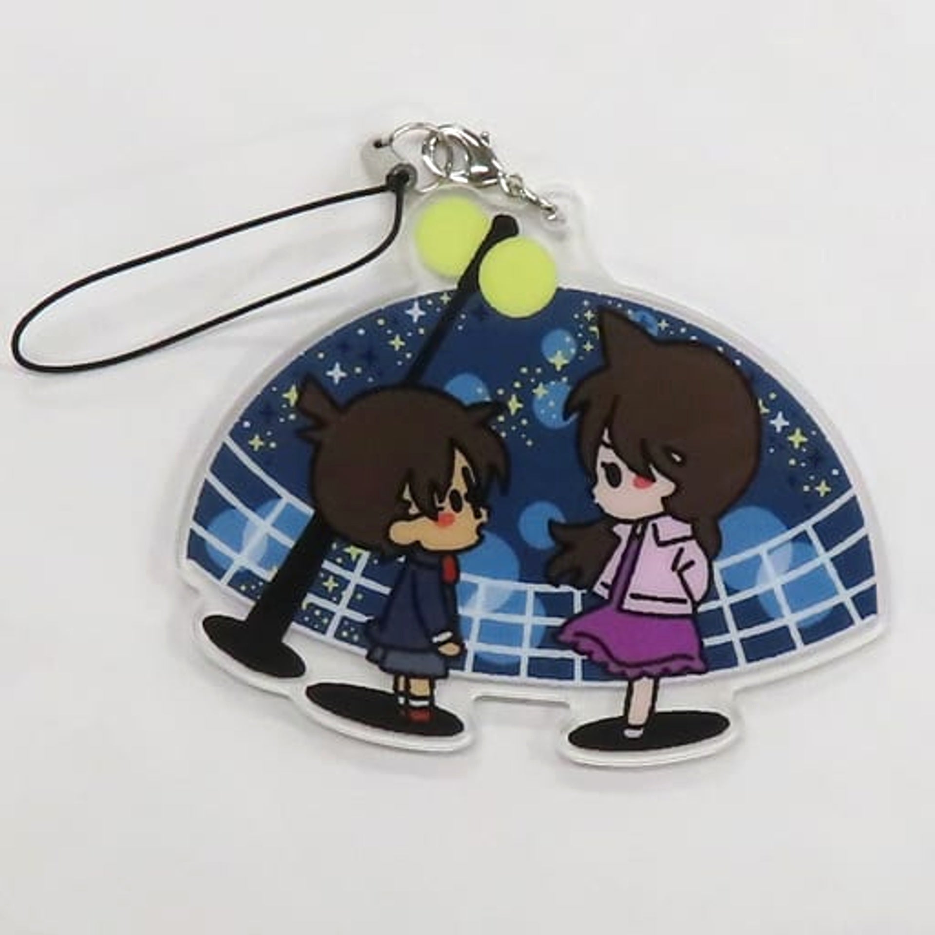 Detective Conan Conan Edogawa Mori Ran Sega Lucky Kuji Memorial Cut Acrylic Strap Prize J [USED]