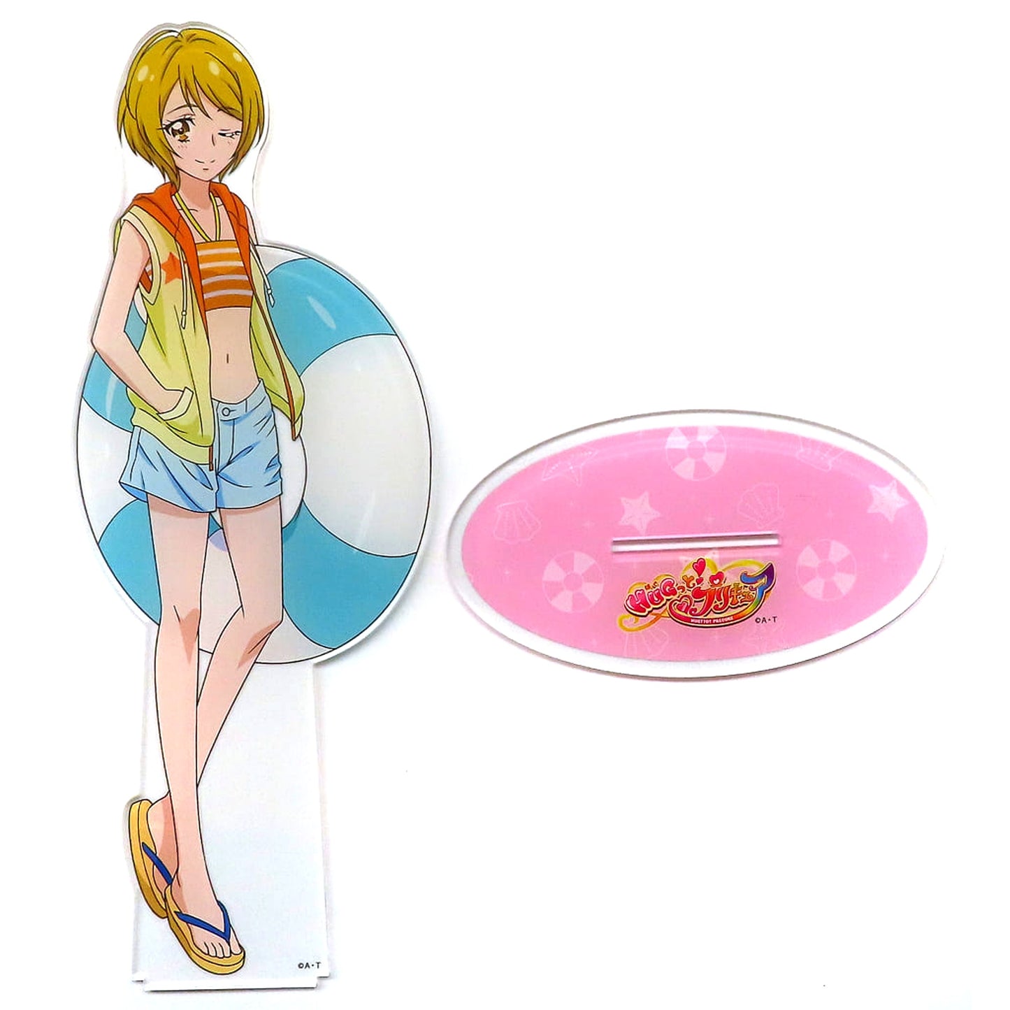 Homare Kagayaki HUGtto! Precure Limited Shop in Marui Big Acrylic Stand Swimsuit Web Ltd [USED]