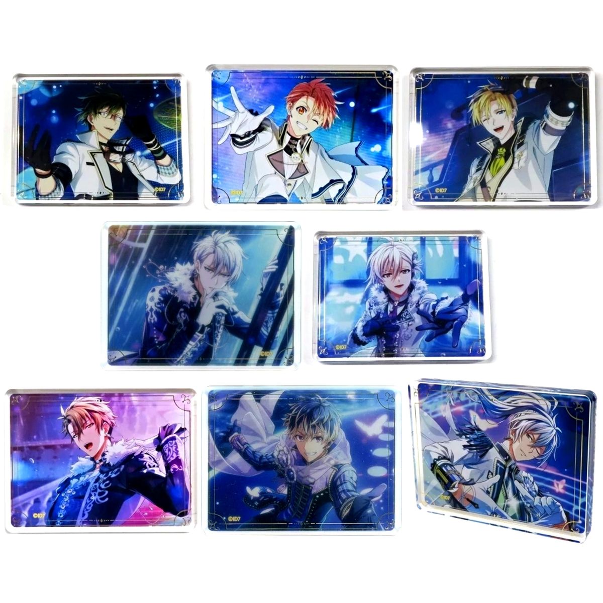 Set of 8 IDOLiSH7 Original Version Acrylic Block Collection B Box BLACK or WHITE LIVE SHOWDOWN 2022 [USED]