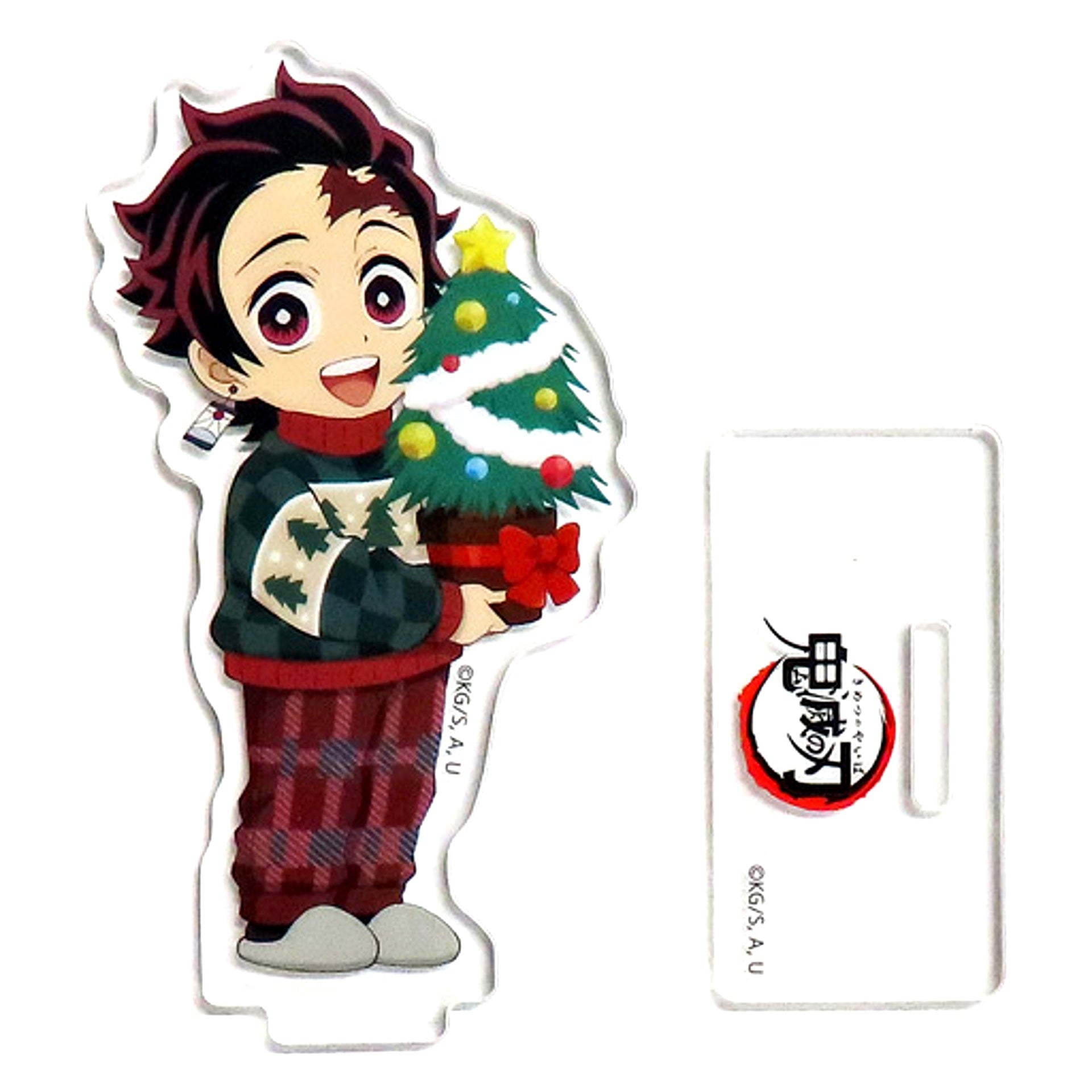 Tanjiro Kamado Demon Slayer: Kimetsu no Yaiba x ufotable Cafe / Machi Asobi CAFE Christmas 2023 Event Random Acrylic Stand A [USED]