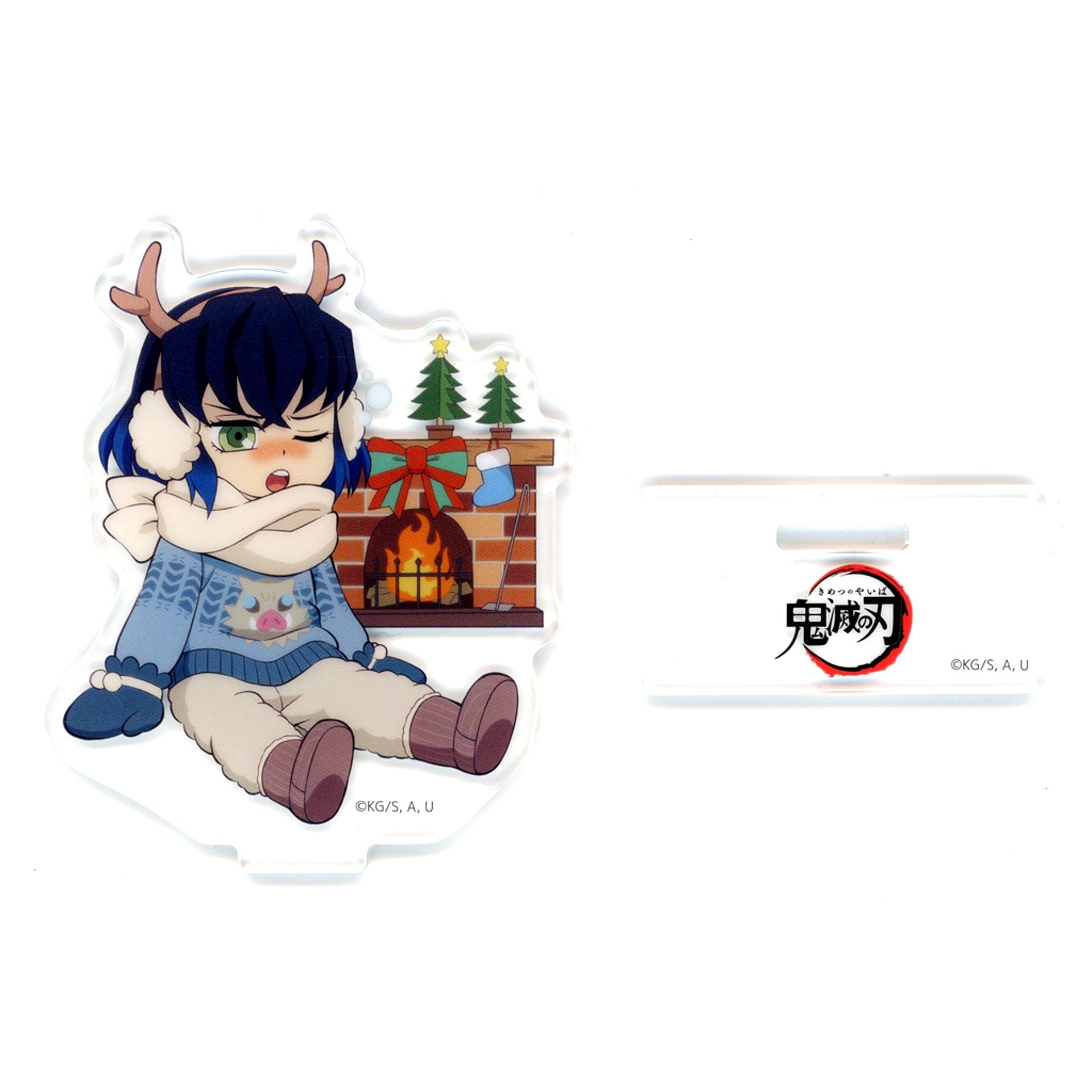 Inosuke Hashibira Demon Slayer: Kimetsu no Yaiba x ufotable Cafe / Machi Asobi Cafe Christmas 2023 Event Random Acrylic Stand A [USED]