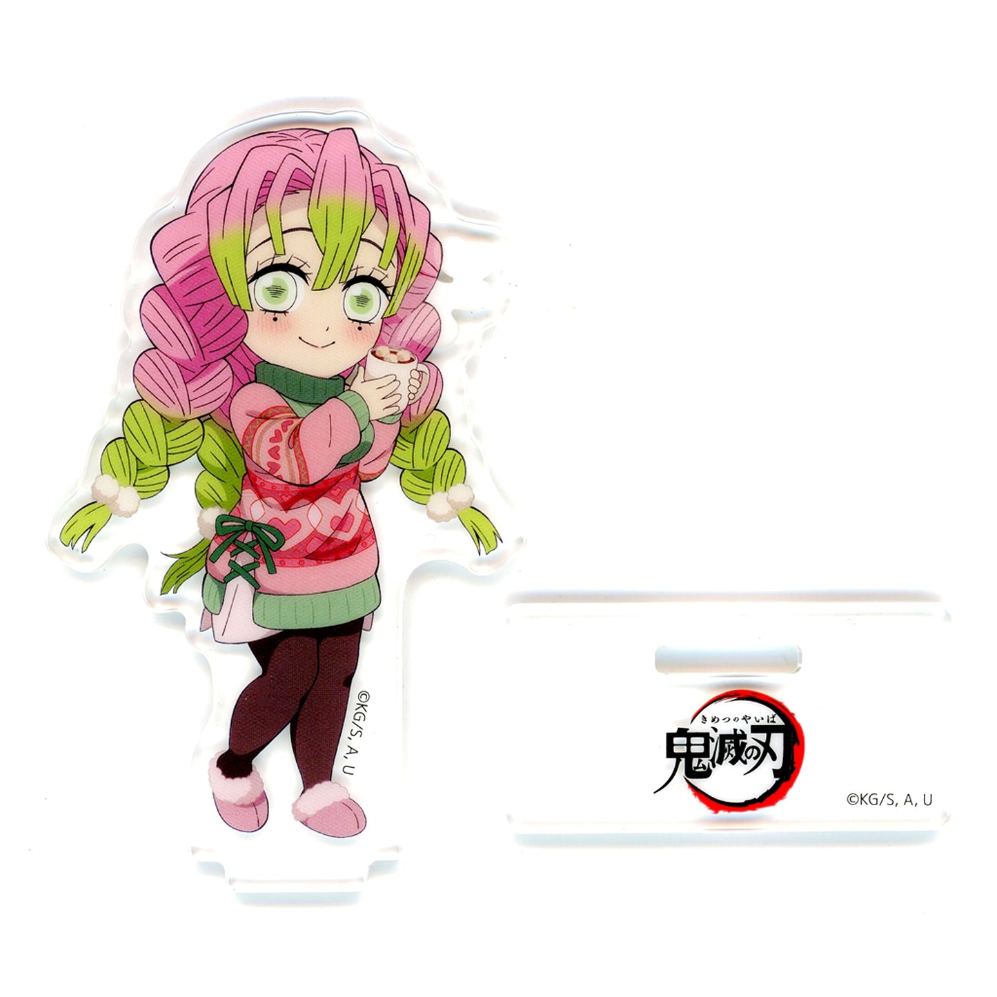 Mitsuri Kanroji Demon Slayer: Kimetsu no Yaiba x ufotable Cafe / Machi Asobi CAFE Christmas 2023 Event Random Acrylic Stand B [USED]