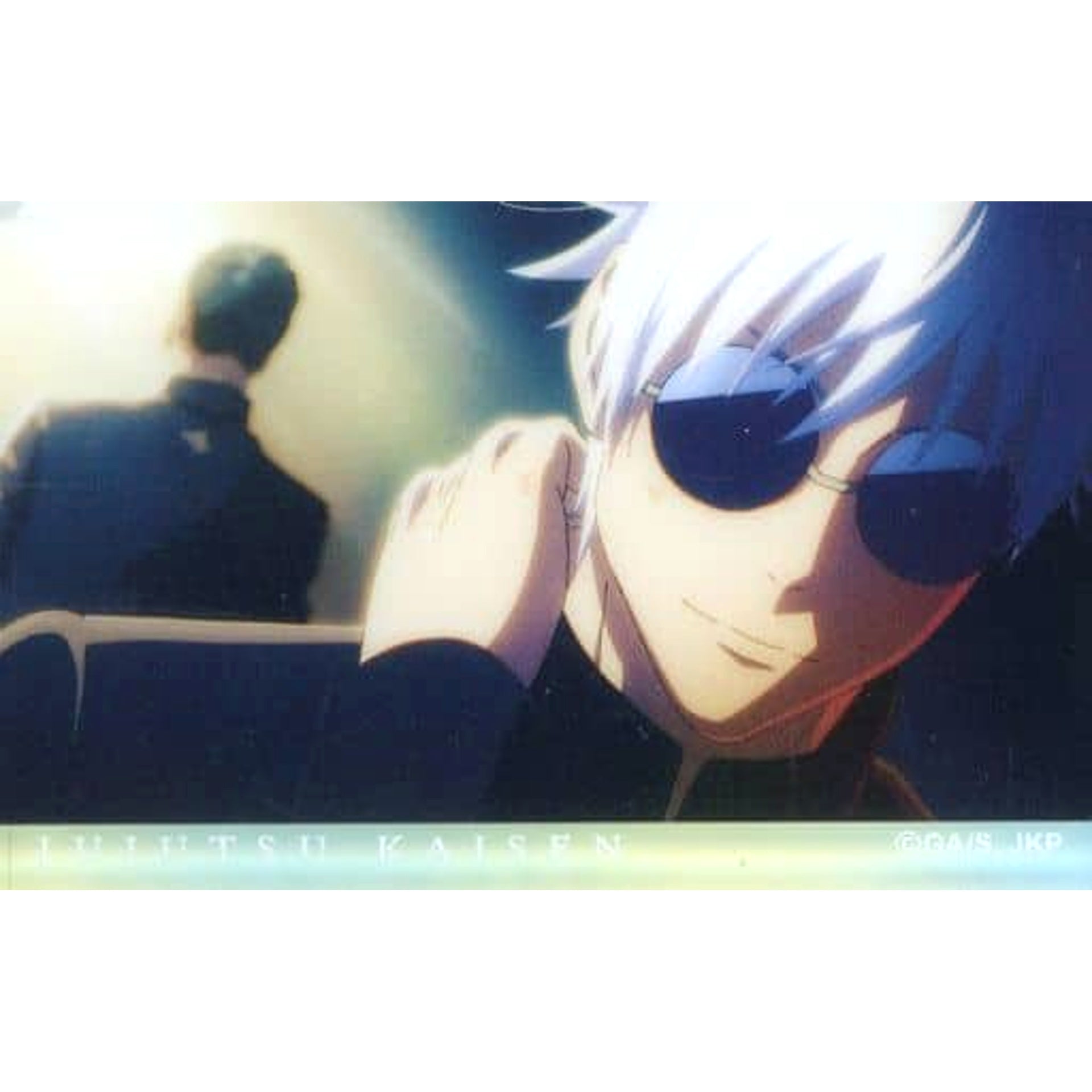 Jujutsu Kaisen Hidden Inventory Trading Acrylic Block with Satoru Gojo and background Suguru Geto OP scene Acrylic Stands [USED]
