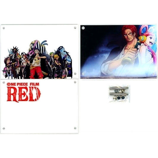 Group 3-Layer Acrylic Board Bonus Item One Piece Film Red Deluxe Limited Edition 4K ULTRA HD Blu-ray + Blu-ray First Press Limited Edition [USED]