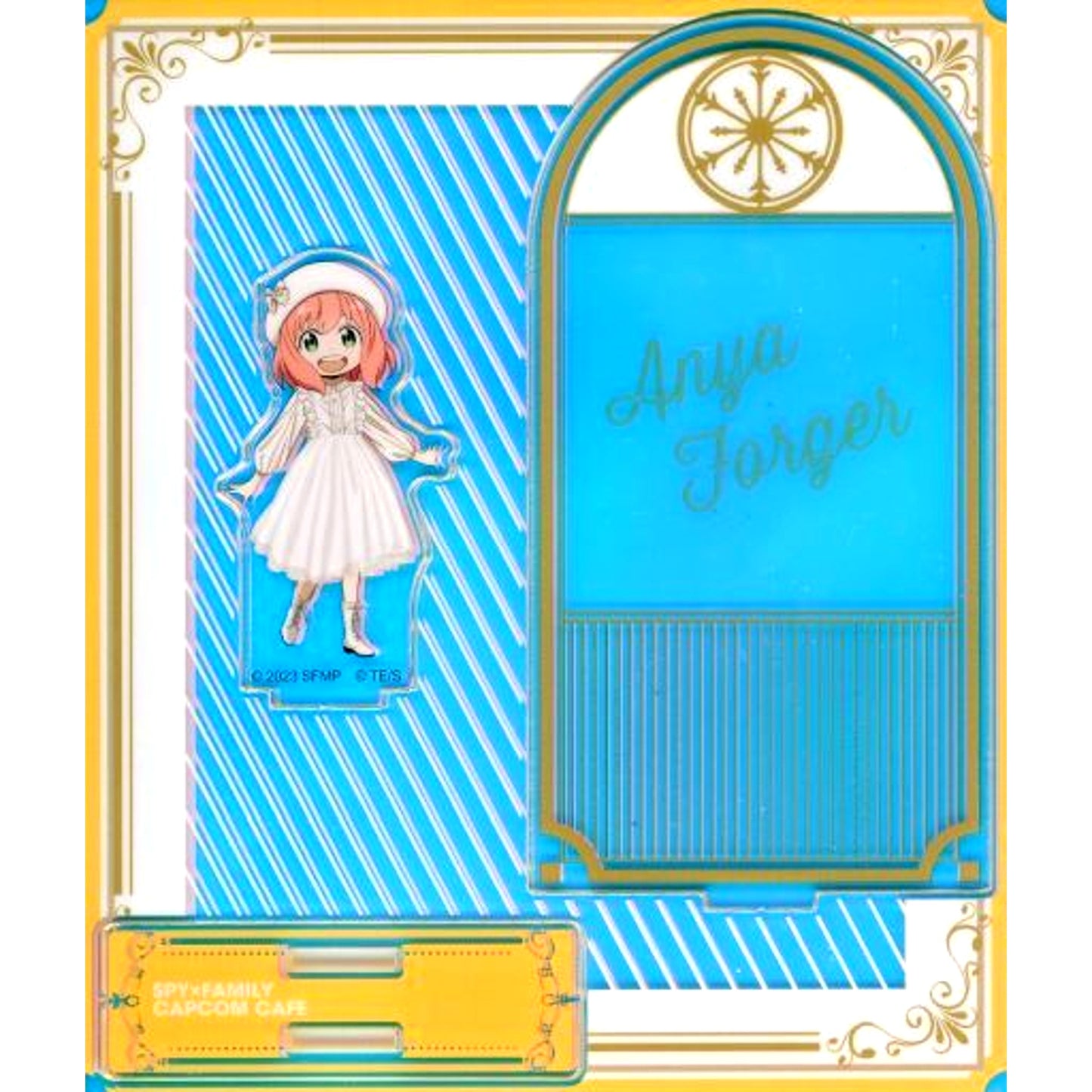 Anya Forger SPY x FAMILY CODE White Aurora Acrylic Stand Capcom Cafe [USED]