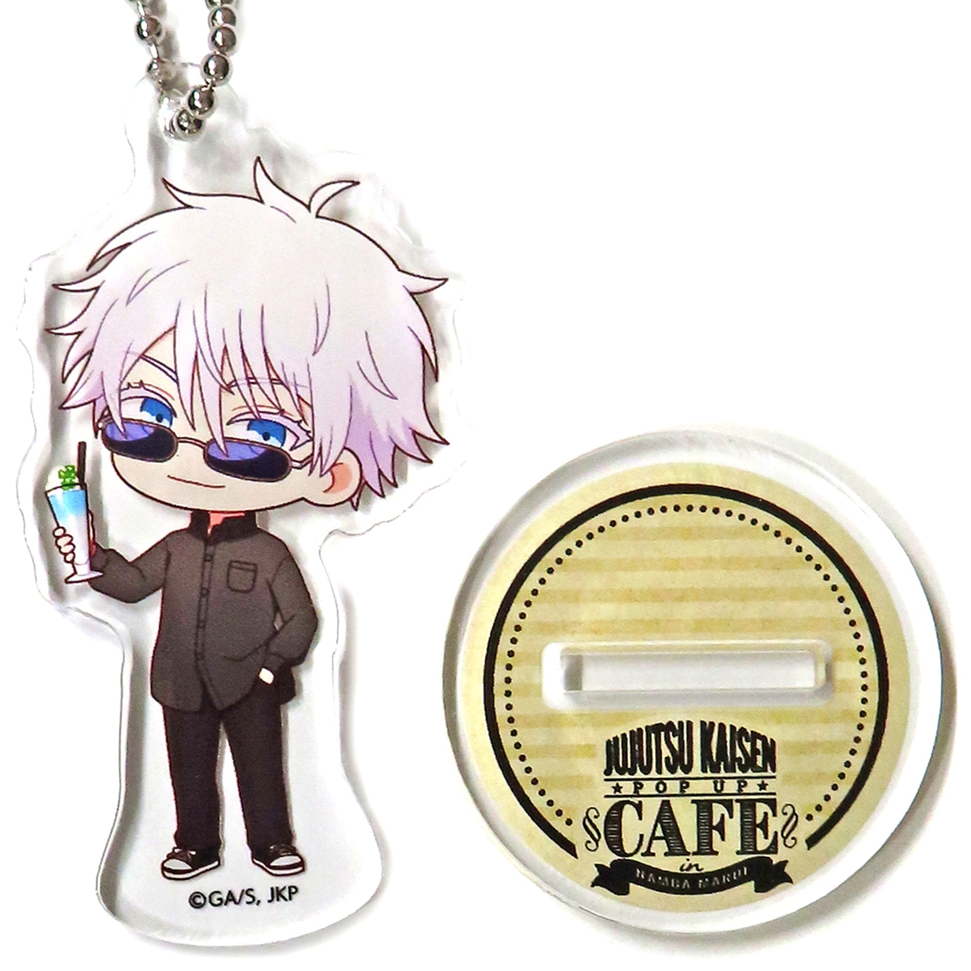 Satoru Gojo Mini Character Acrylic Stand Keychain Jujutsu Kaisen Pop-up Cafe in Namba Marui [USED]