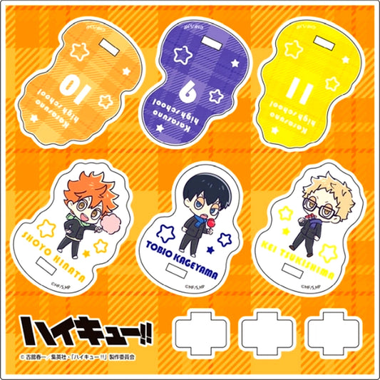 Shoyo Hinata & Tobio Kageyama & Kei Tsukishima Mini Character Yurayura Acrylic Stand Haikyu!! [USED]