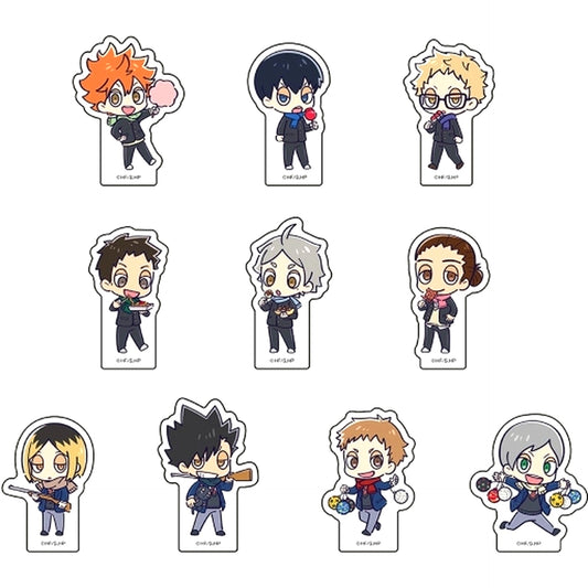 Set of 10 Haikyu!! Mini Character Acrylic Block Collection [USED]