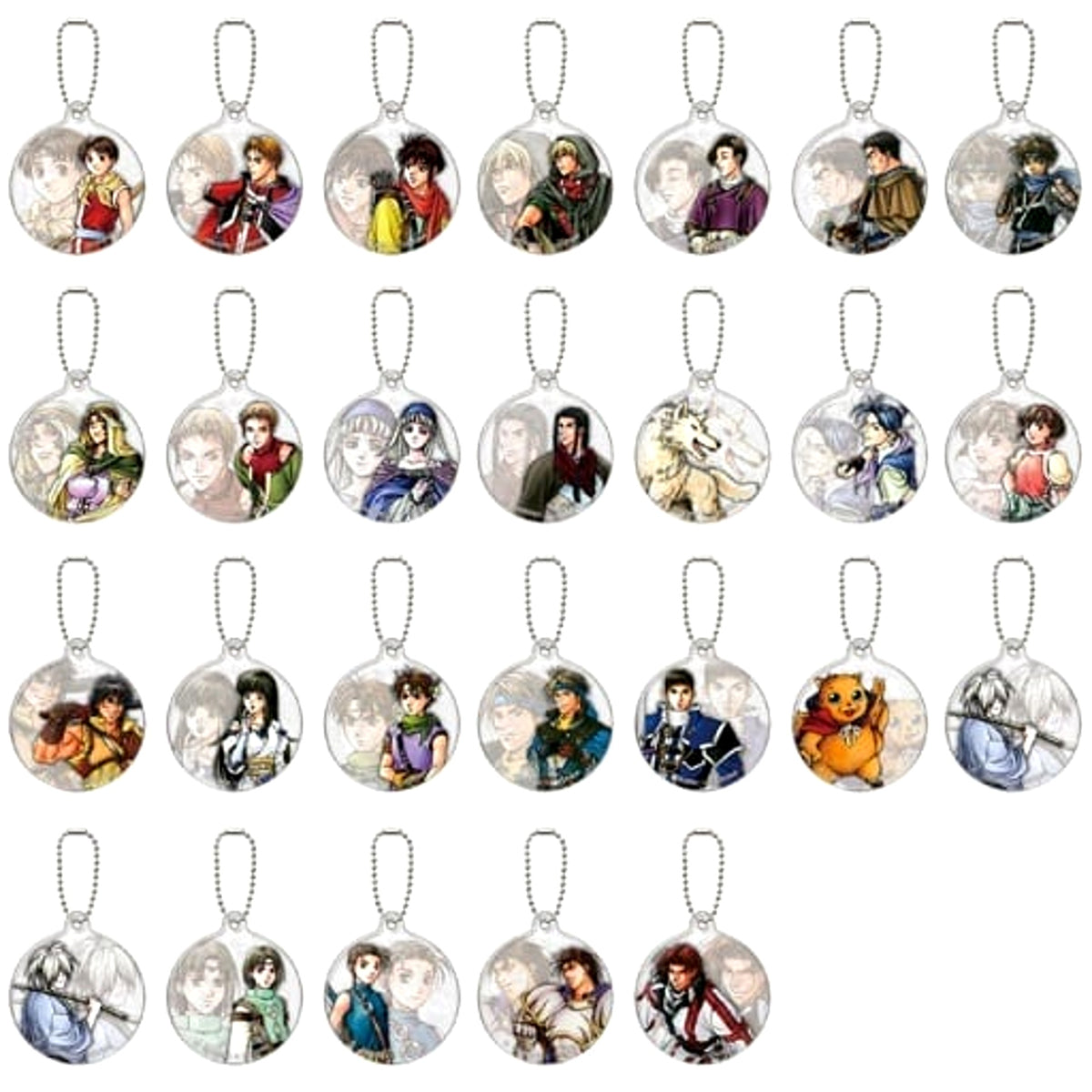 Suikoden II Camus & Others All 25 Types Set Acrylic Charms 25th Selection Charm [USED]