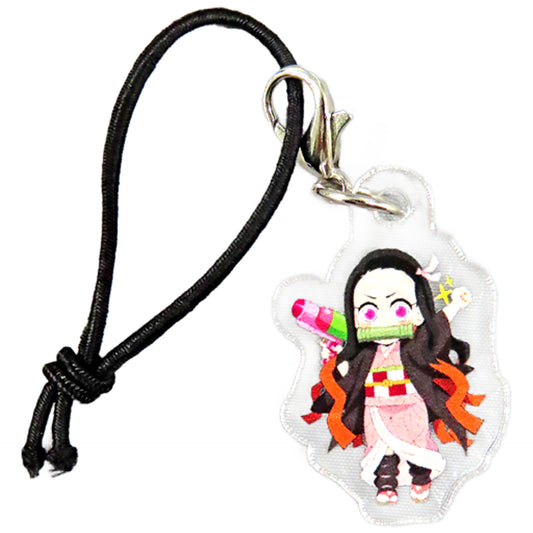 Nezuko Kamado Demon Slayer: Kimetsu no Yaiba Mini Acrylic Charms Toei Uzumasa Eigamura Kyoto no Oshigoto 4: Summer Special Water Training Limited Konpeito Bundled Items Charm [USED]