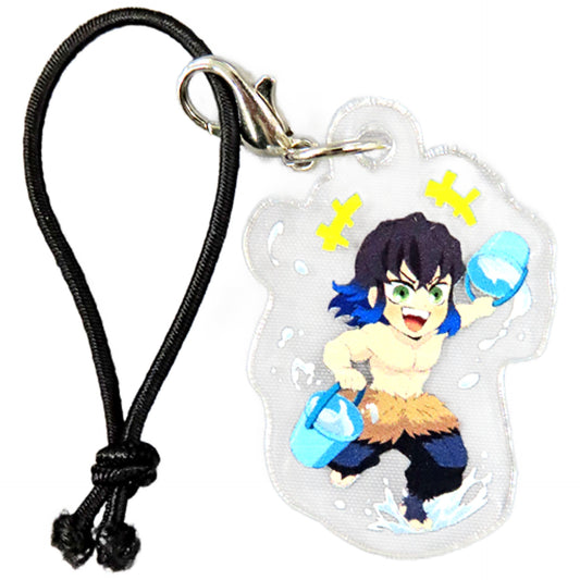 Inosuke Hashibira Demon Slayer: Kimetsu no Yaiba Mini Acrylic Charms Toei Uzumasa Eigamura Kyoto no Oshigoto 4: Summer Special Water Training Limited Konpeito Bundled Items Charm [USED]