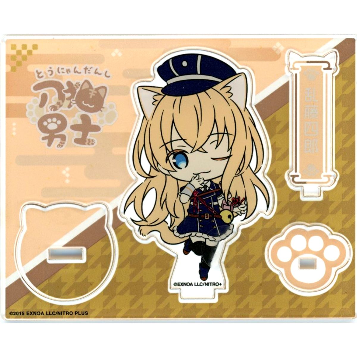 No.052 Midare Toushirou Touken Ranbu ONLINE Touneko Danshi POP UP STORE Touken Neko Danshi Acrylic Stand [USED]