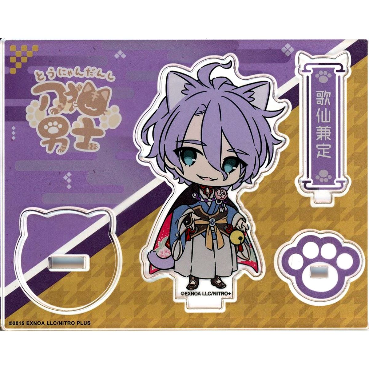 No.055 Kasen Kanesada Touken Ranbu ONLINE Touneko Danshi POP UP STORE Touken Neko Danshi Acrylic Stand [USED]