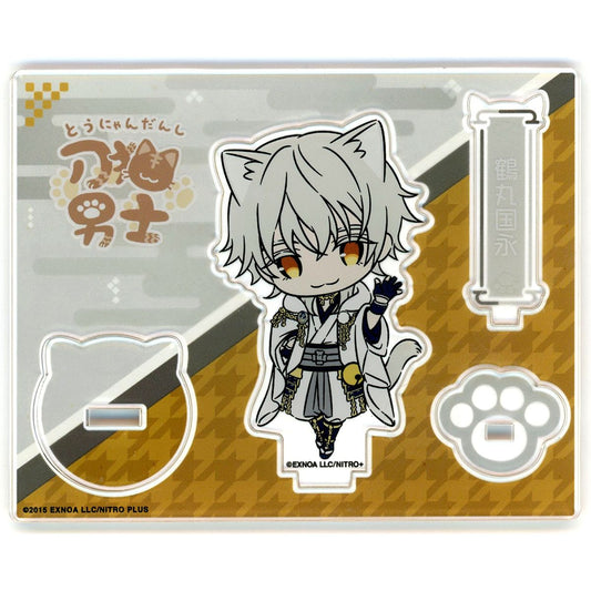 No.057 Tsurumaru Kuninaga Touken Ranbu ONLINE Touneko Danshi POP UP STORE Touken Neko Danshi Acrylic Stand [USED]