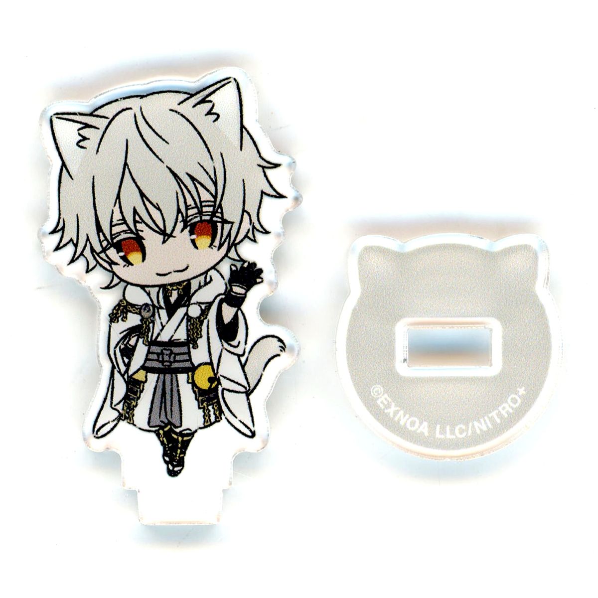 Tsurumaru Kuninaga Touken Ranbu ONLINE Touneko Danshi POP UP STORE Touken Neko Danshi Mini Acrylic Character Stand Collection Vol. 6 [USED]
