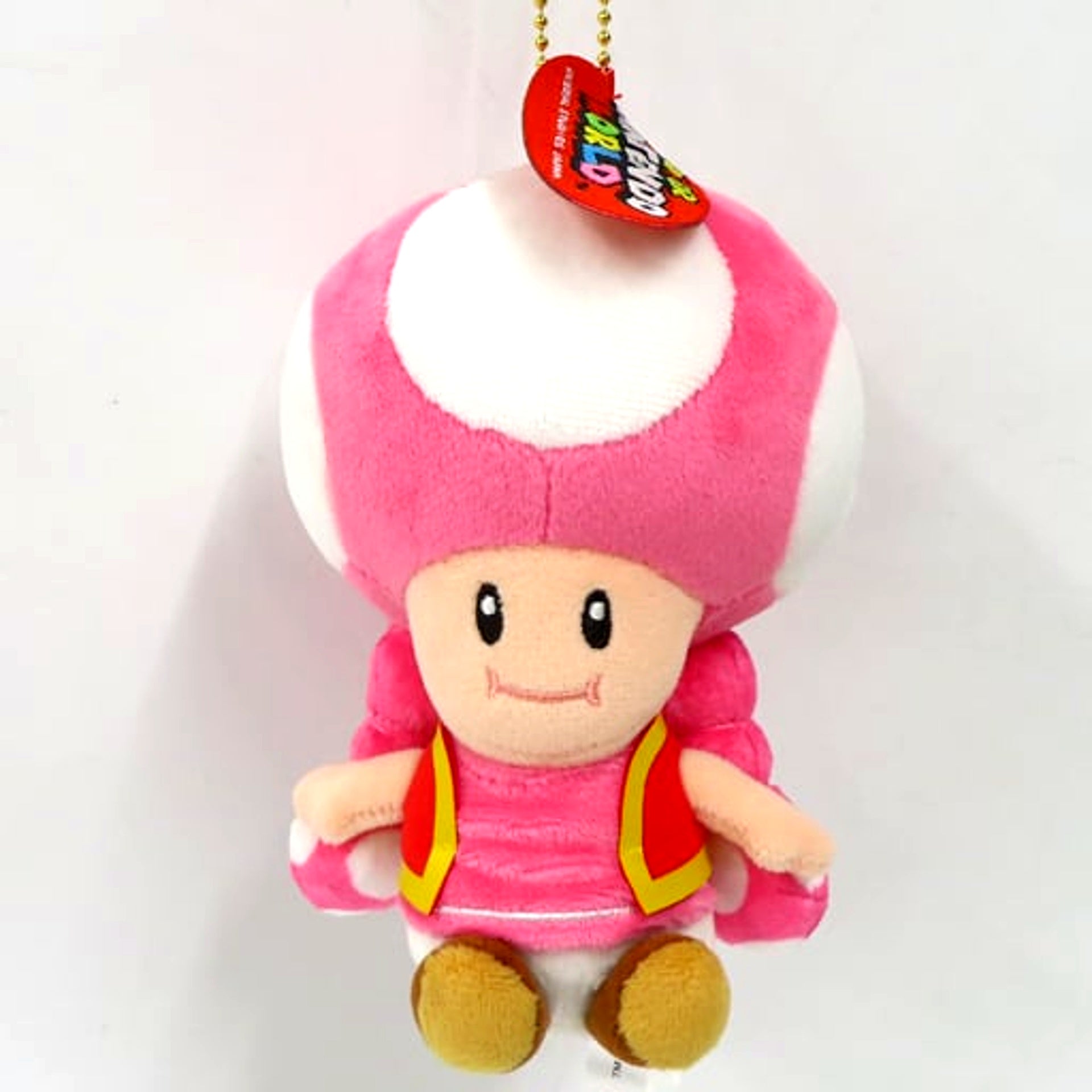 Toadette Plush Keychain Super Mario Universal Studios Japan Super Nintendo World Ltd [USED]