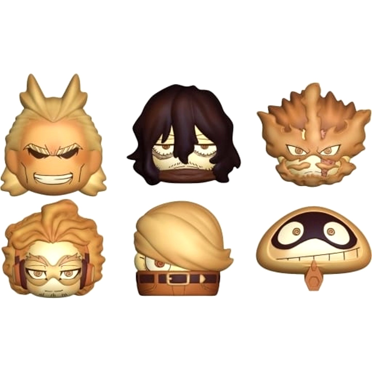 My Hero Academia All Might & Others Hero Bread Pro Hero All 6 Types Set Mascot [USED]