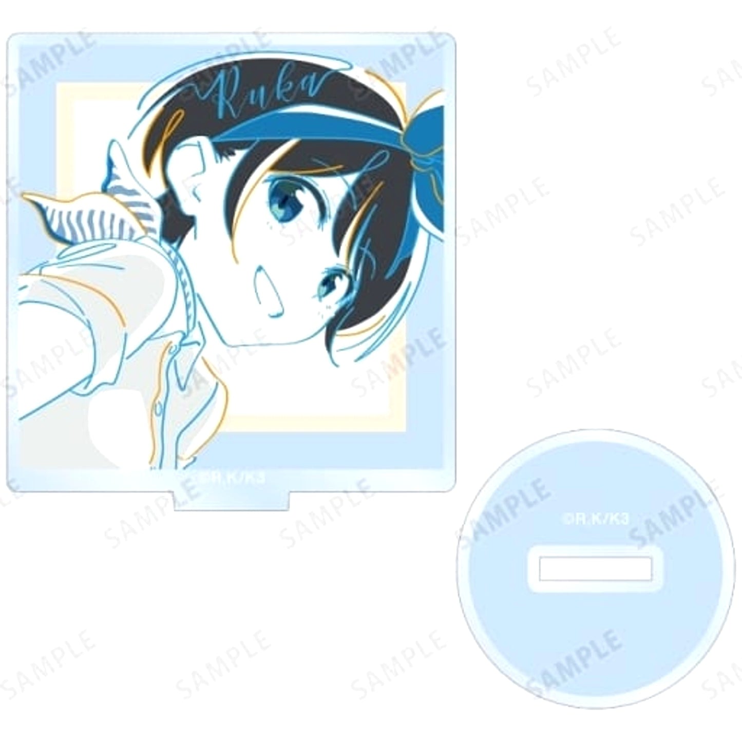 Rent-A-Girlfriend Ruka Sarashina Trading lette-graph Acrylic Stand Type A Acrylic Stands [USED]