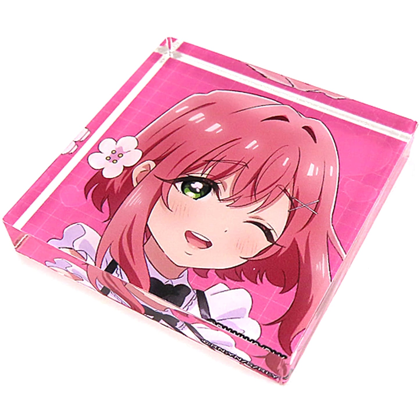 The 100 Girlfriends Who Really, Really, Really, Really, Really Love You Hakari Hanazono Acrylic Block Collection WEB Kuji Welcome to Rentarou Family Prize E Acrylic Stands [USED]