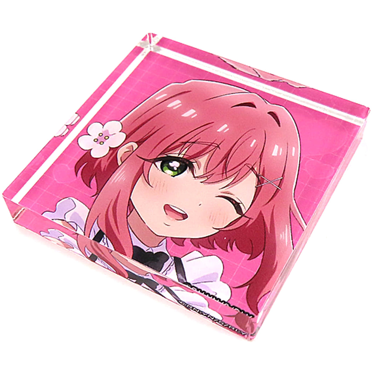The 100 Girlfriends Who Really, Really, Really, Really, Really Love You Hakari Hanazono Acrylic Block Collection WEB Kuji Welcome to Rentarou Family Prize E Acrylic Stands [USED]
