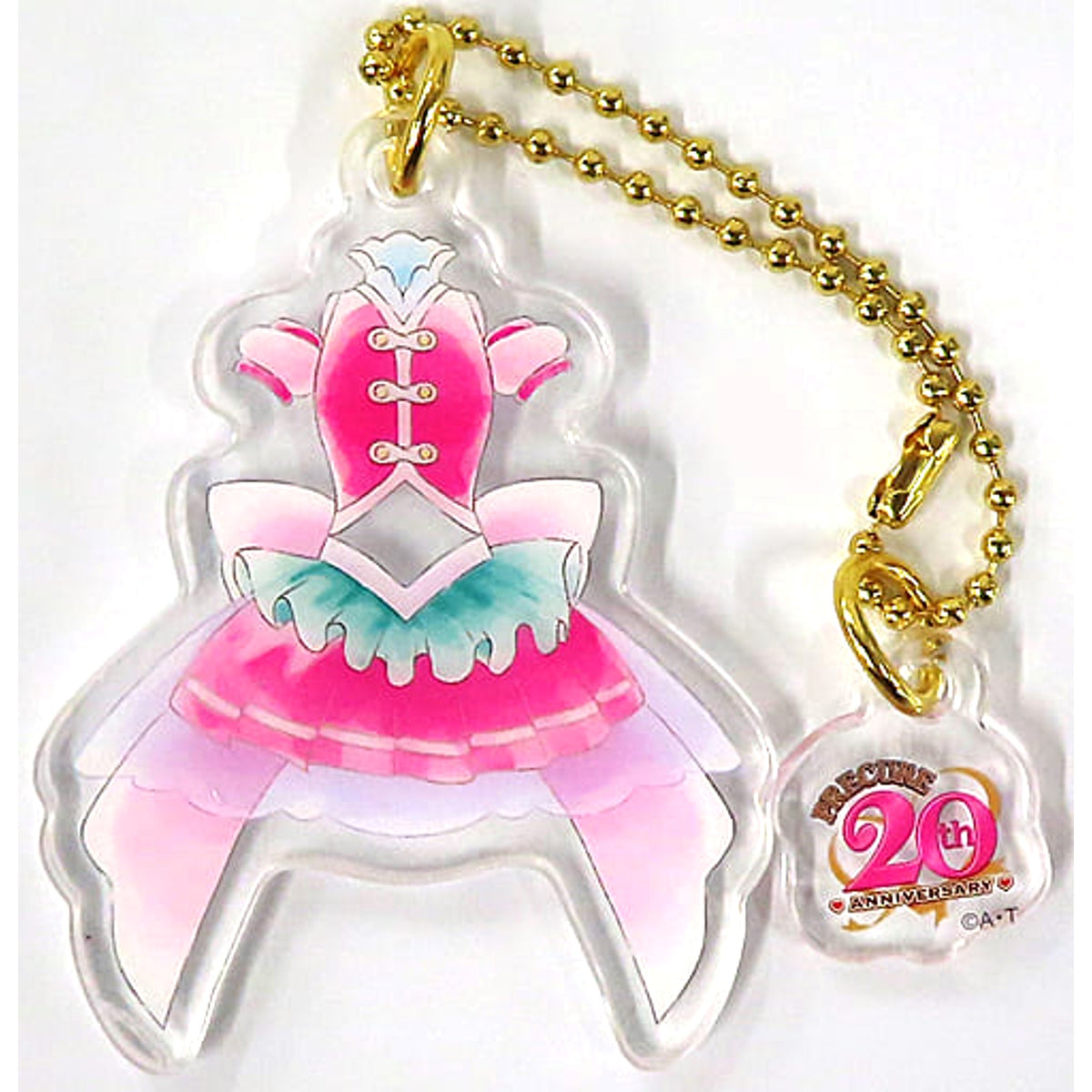 Pretty Cure Cure Yell Ichiban Kuji 20th Anniversary! Costume Acrylic Charm Prize E [USED]