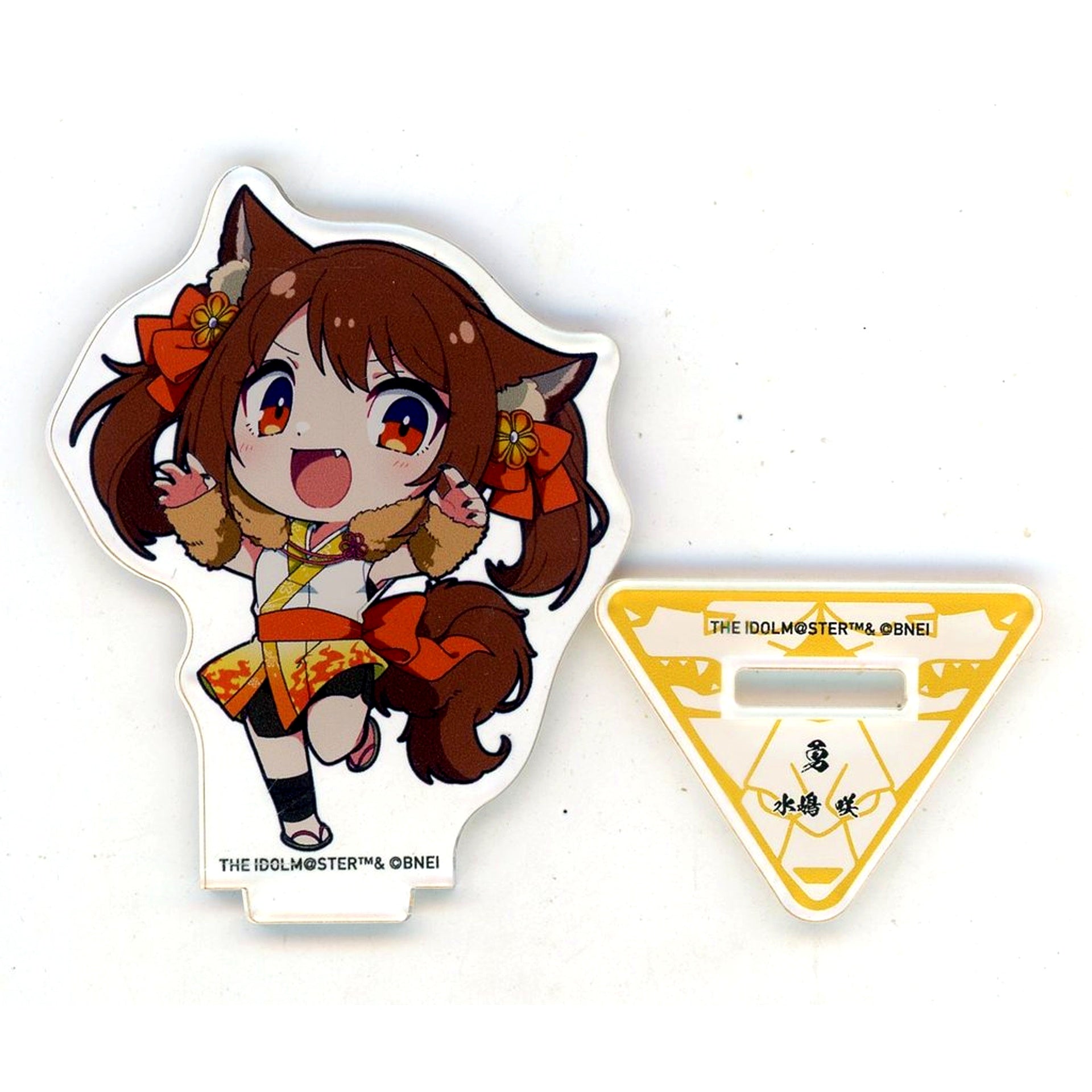 Saki Mizushima THE IDOLM@STER SideM Official Mini Acrylic Stand PASSIONABLE READING SHOW Tenchi Shishinden [USED]