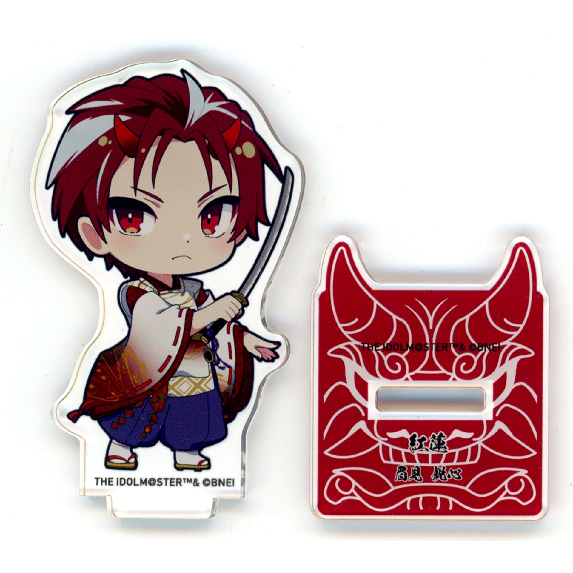 Eishin Mayumi THE IDOLM@STER SideM Official Mini Acrylic Stand PASSIONABLE READING SHOW Tenchi Shishinden [USED]