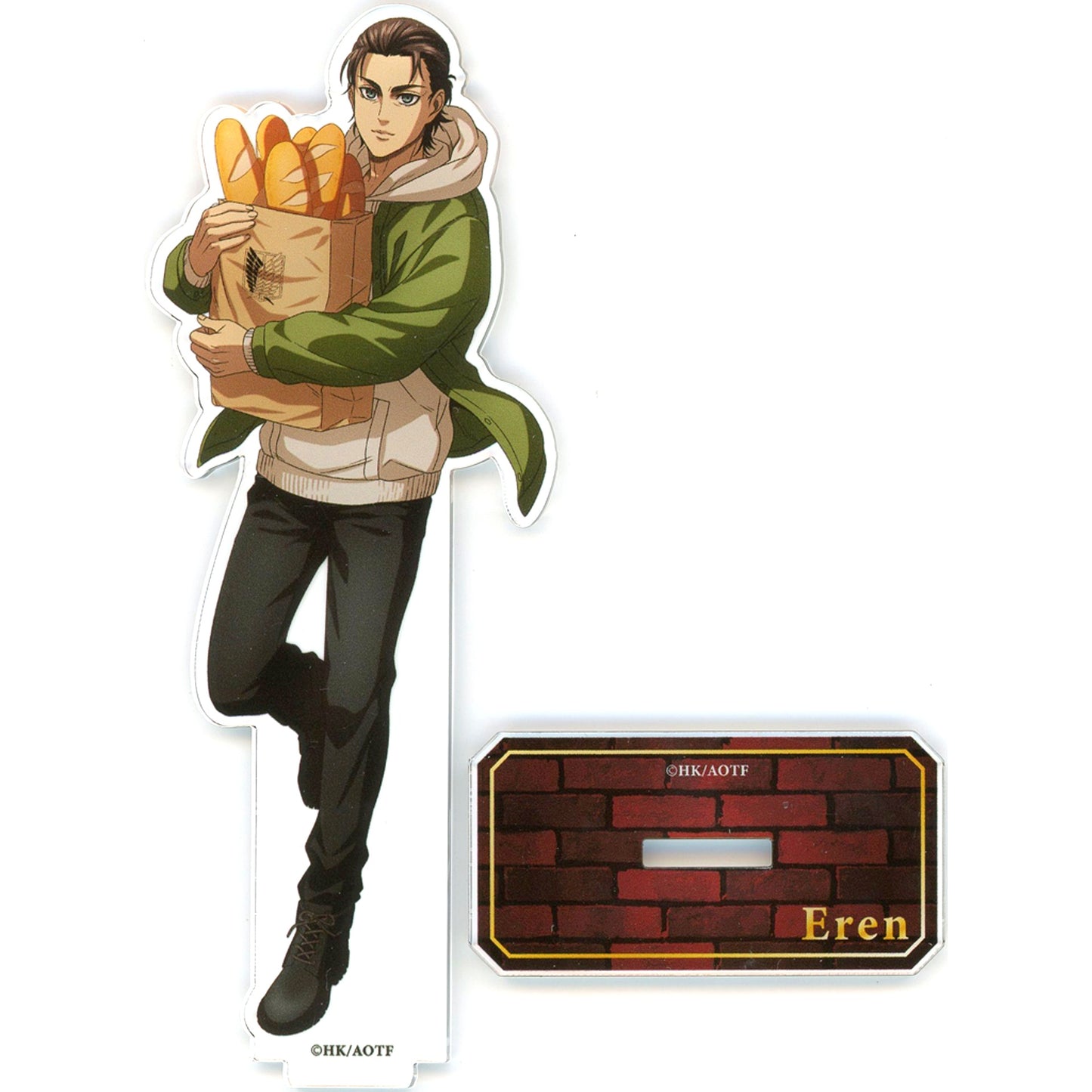 Eren Yeager Attack on Titan Acrylic Stand The Final Season Collaboration Cafe in SMILE BASE CAFE [USED]