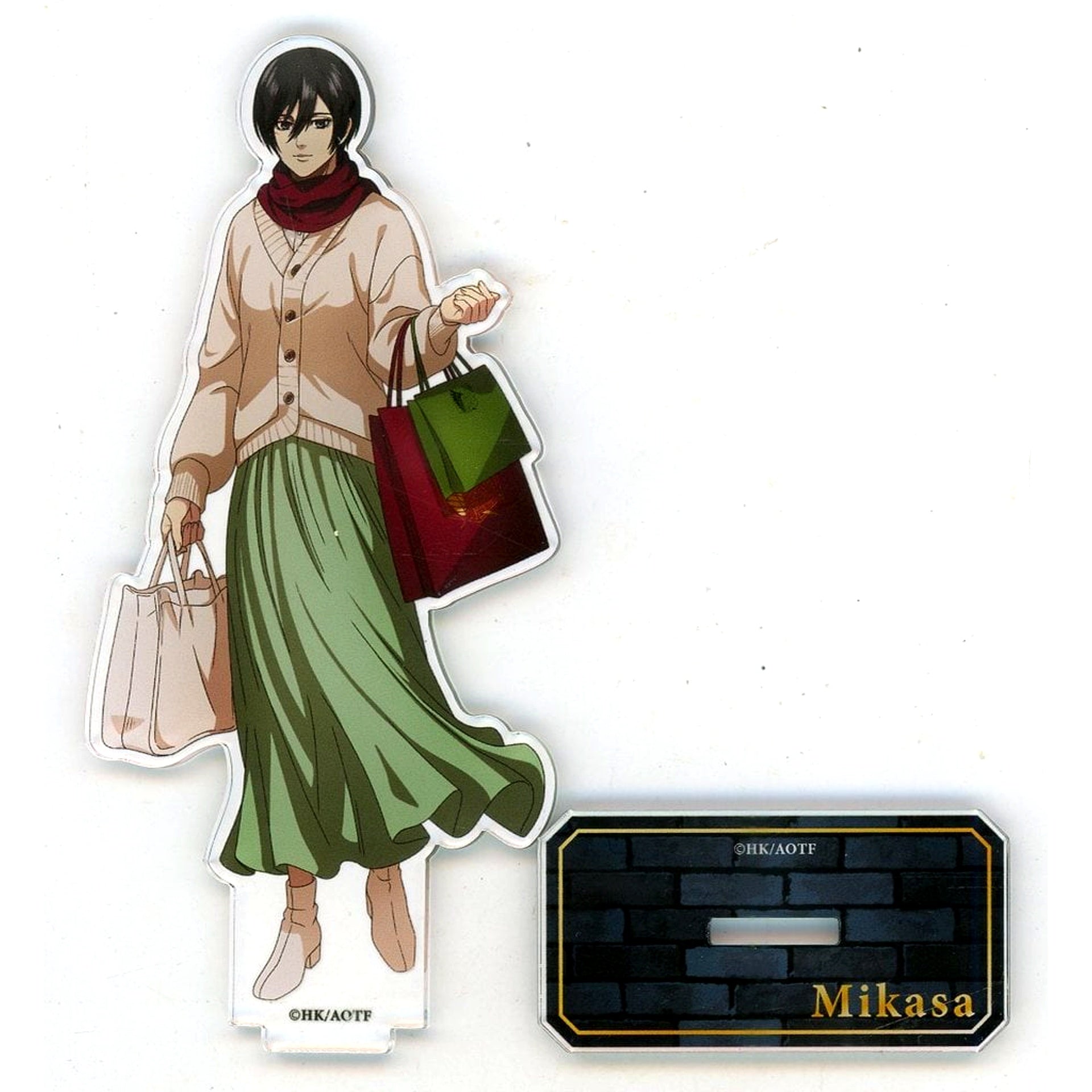 Mikasa Ackerman Attack on Titan Acrylic Stand The Final Season Collaboration Cafe in SMILE BASE CAFE [USED]