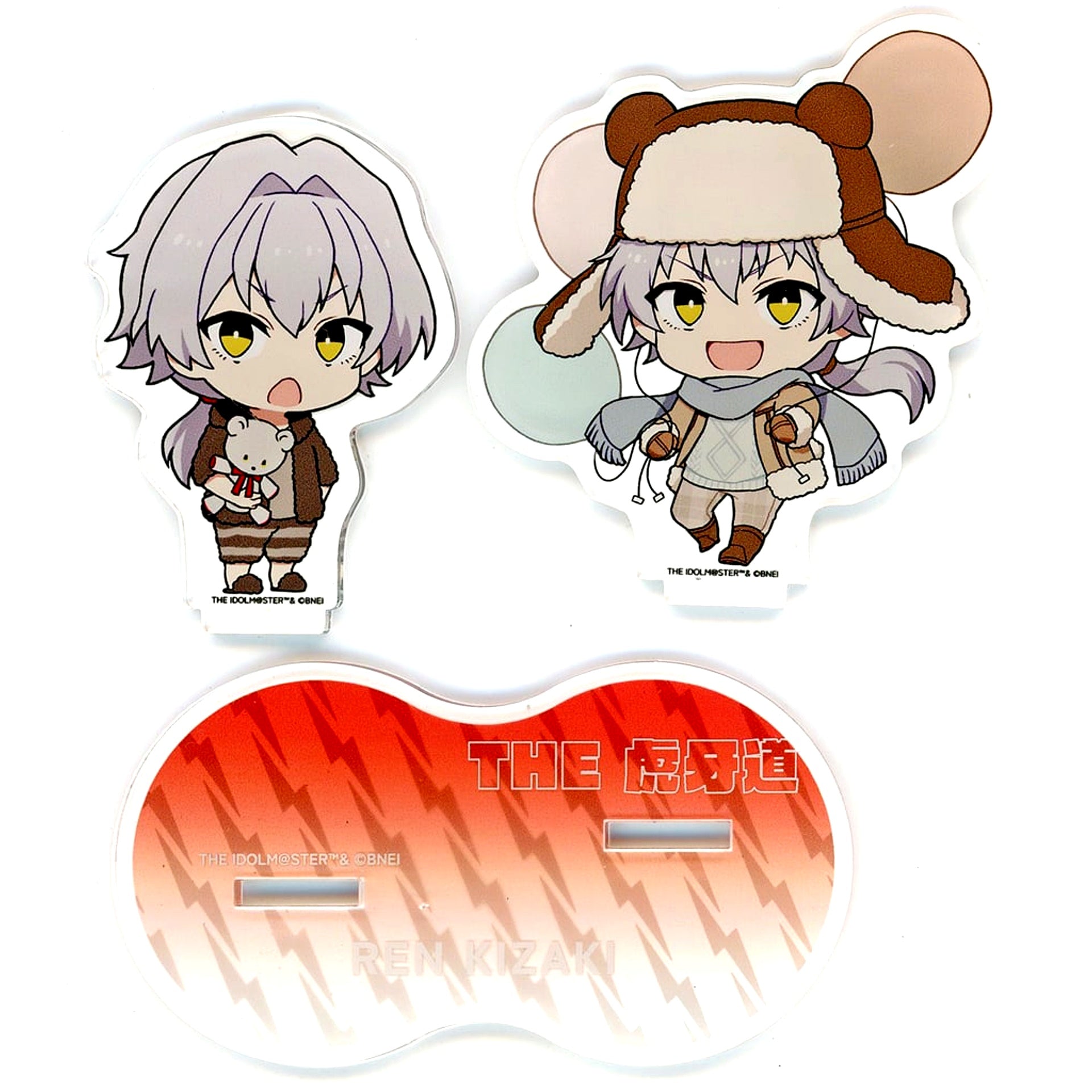 Ren Kizaki The Idolmaster SideM Trading Pair Acrylic Stand A Pop Up Store Winter Bears [USED]