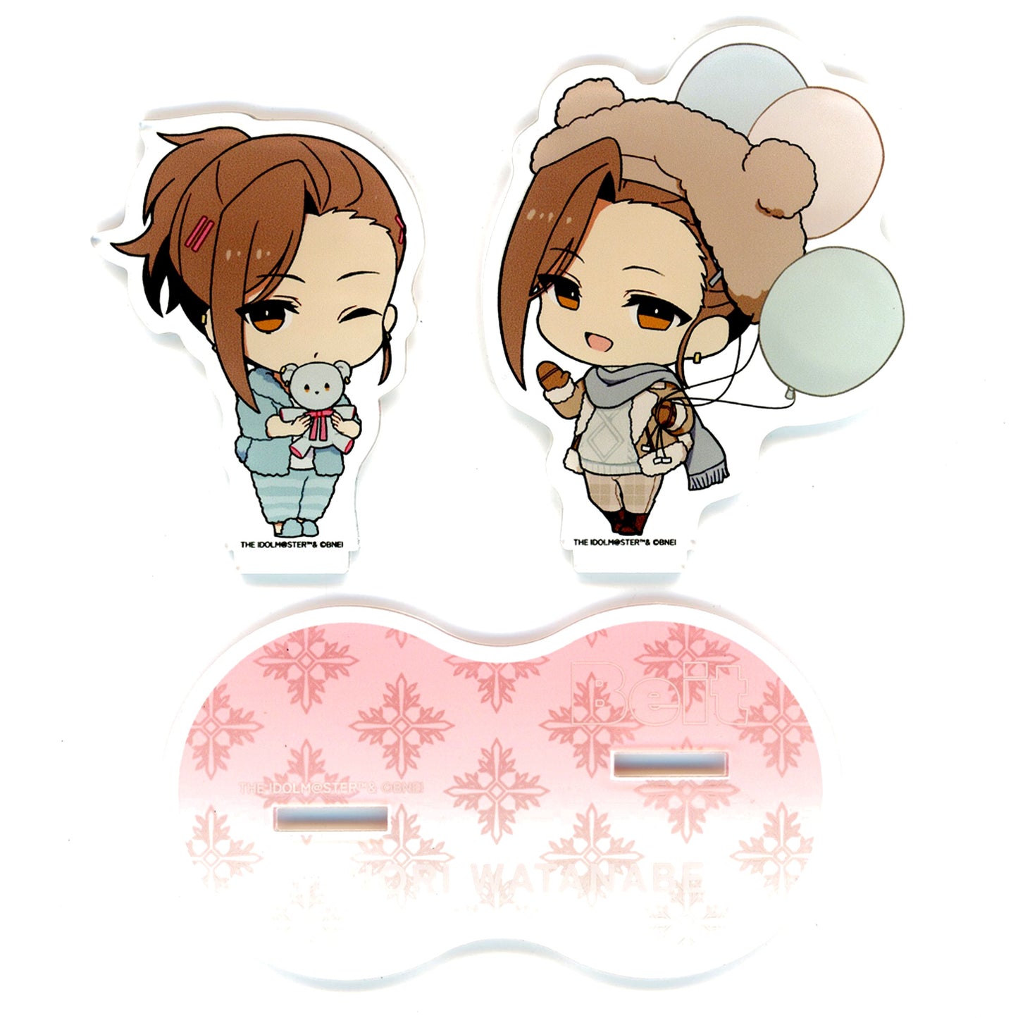 Minori Watanabe Idolmaster SideM Trading Pair Acrylic Stand B Pop-up Store Winter Bears [USED]