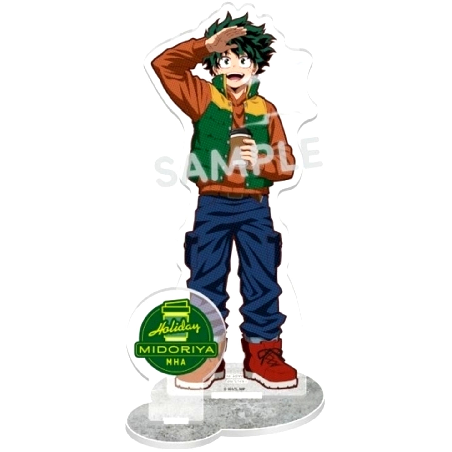 Izuku Midoriya Holiday Acrylic Stand Plate My Hero Academia [USED]