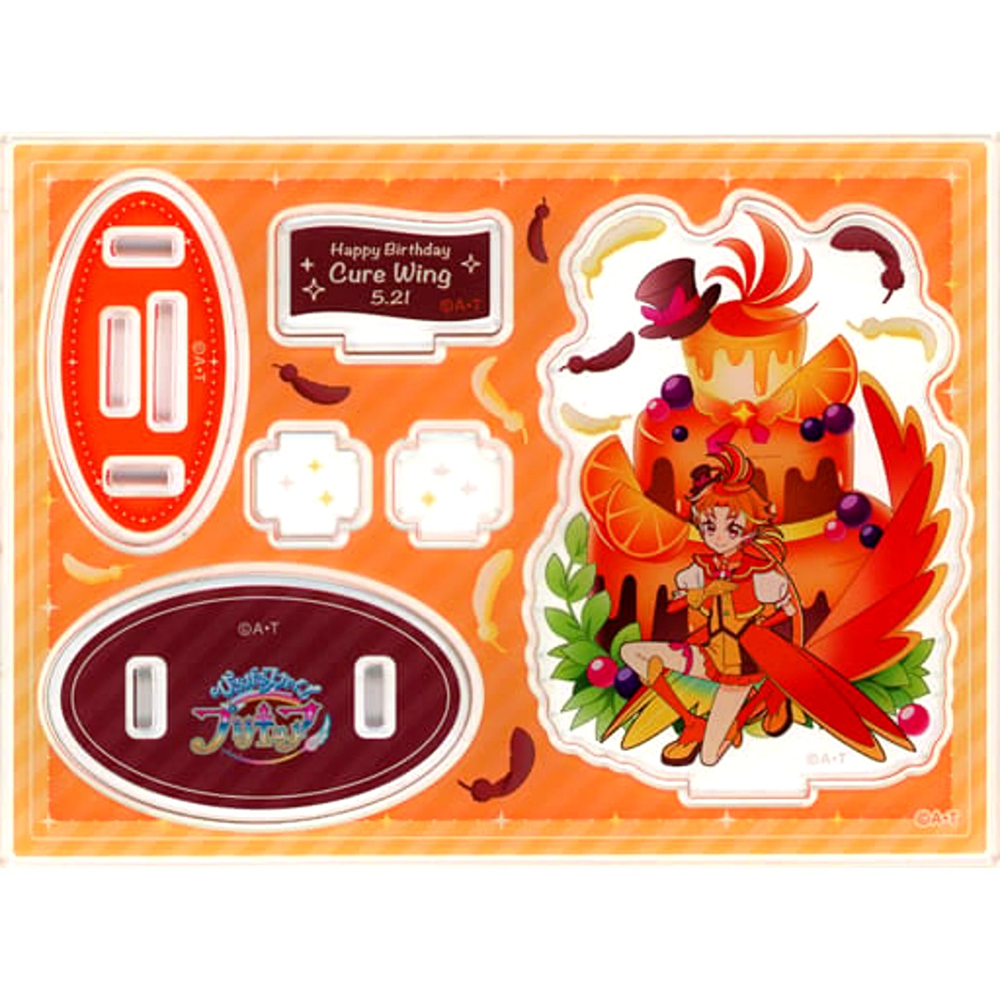 Cure Wing Hirogaru Sky! Precure Birthday Sweets Collection Acrylic Stand Pretty Store Limited [USED]