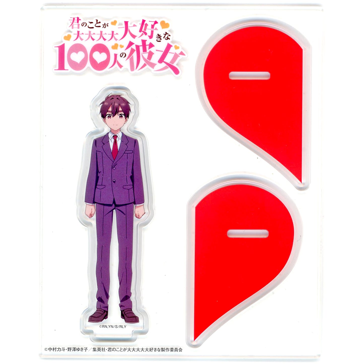 The 100 Girlfriends Who Really, Really, Really, Really, Really Love You Rentarou Aijou Heart Acrylic Stand Acrylic Stands [USED]