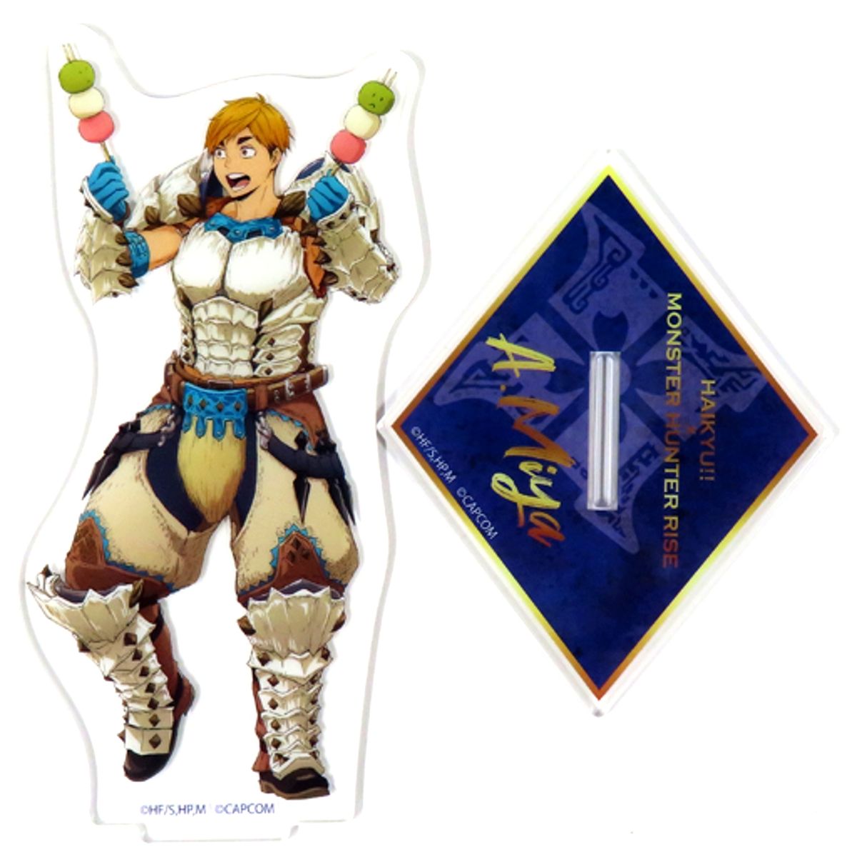 Atsumu Miya Haikyu!! X Monster Hunter Rise Big Acrylic Stand CAPCOM CAFE x Haikyu x Monster Hunter Rise [USED]