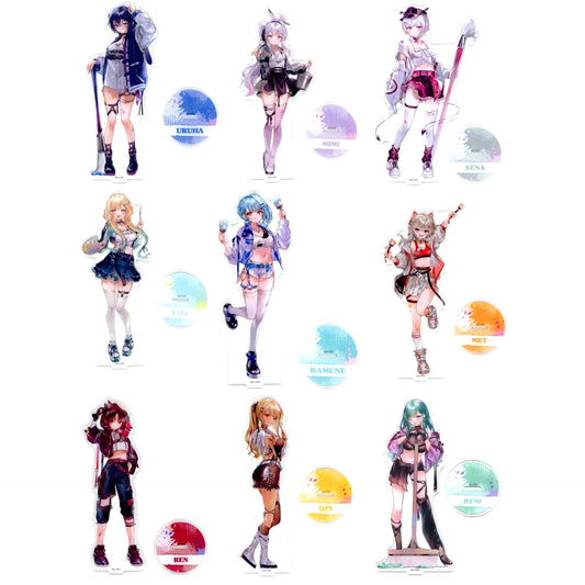 Set of 9 BIG Acrylic Stand Vol.2 Virtual YouTuber VSPO! Year-end Countdown 2023 x GiGO [USED]