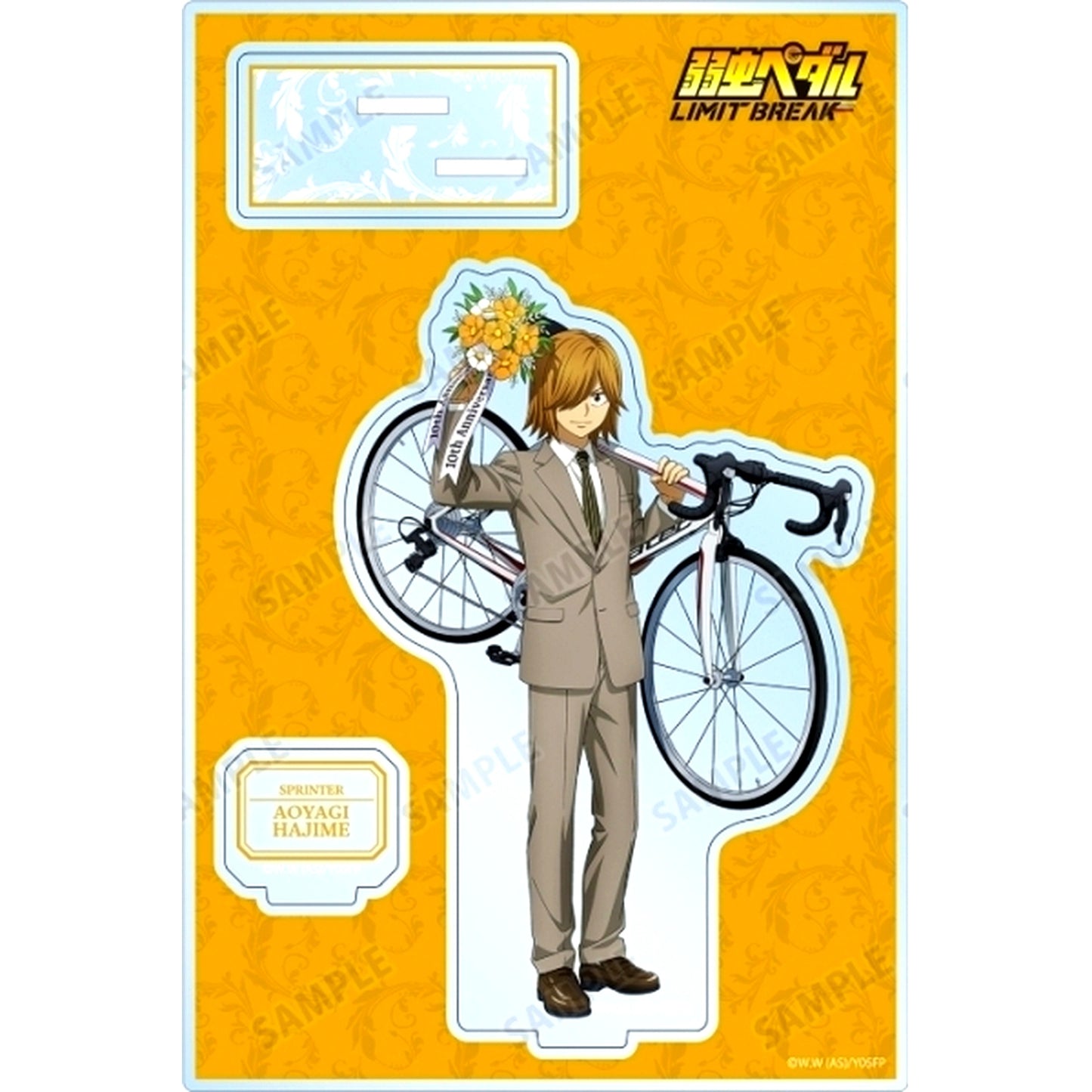 Hajime Aoyagi Illustration 10th Anniversary Ver. BIG Acrylic Stand with Parts Yowamushi Pedal LIMIT BREAK 10th Anniversary POP UP SHOP in AMNIBUS STORE [USED]