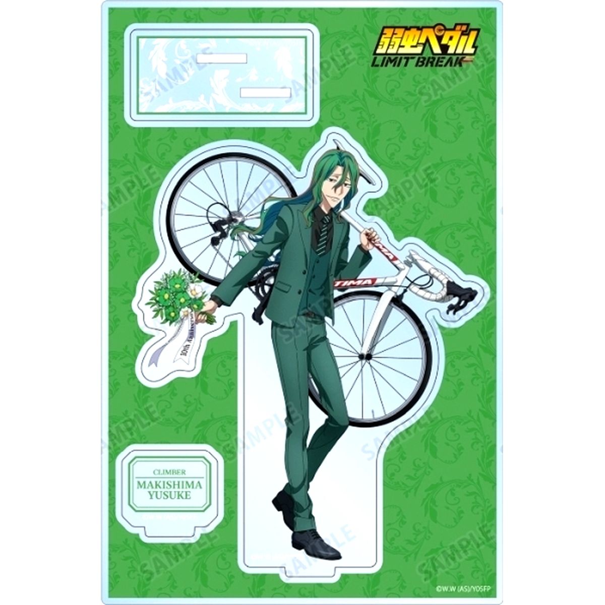 Yusuke Makishima Illustration 10th Anniversary Ver. Parts Big Acrylic Stand Yowamushi Pedal: Limit Break 10th Anniversary POP UP SHOP in AMNIBUS STORE [USED]