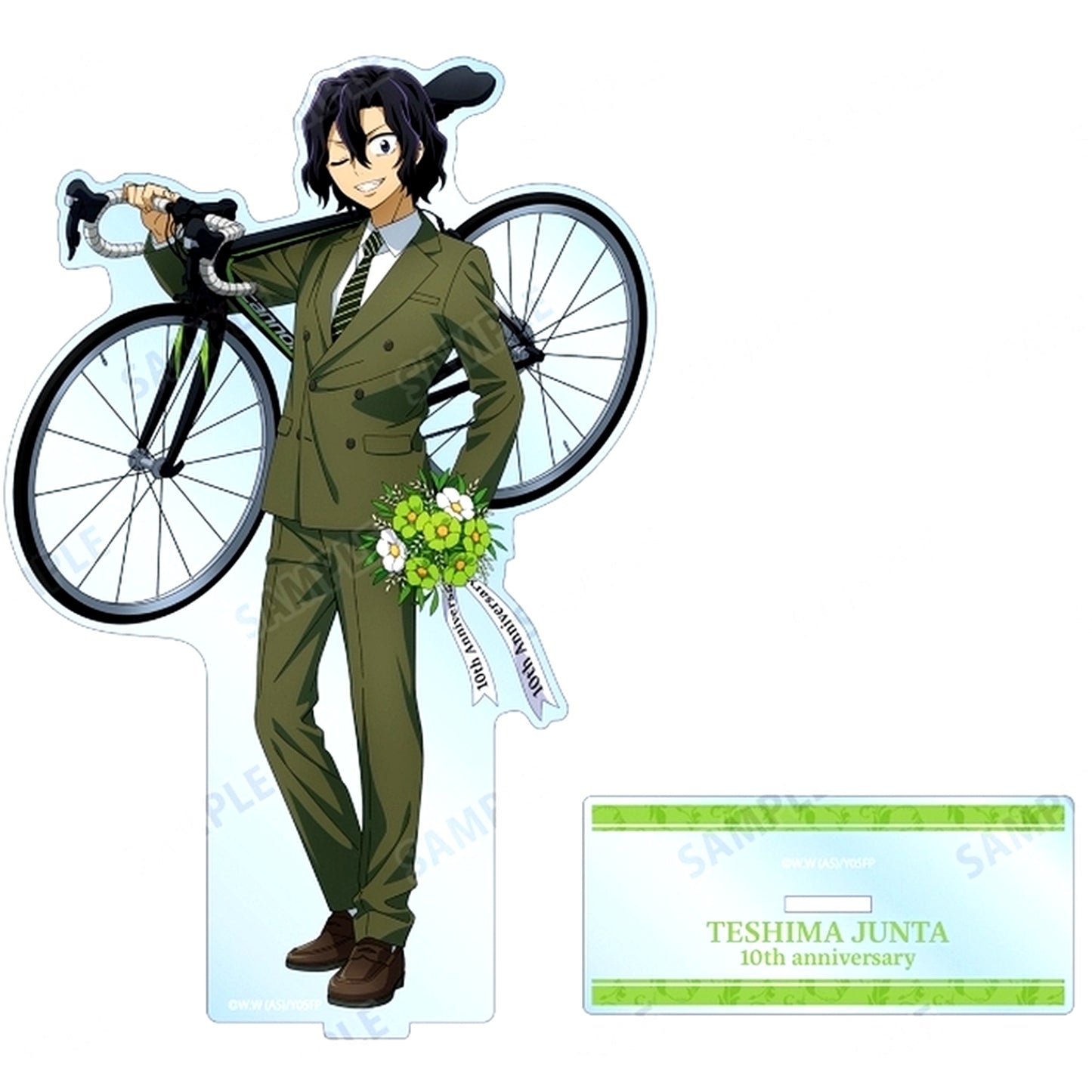 Junta Teshima Illustration 10th Anniversary Ver. Oversized Acrylic Stand Yowamushi Pedal Limit Break 10th Anniversary Pop Up Shop in Amnibus Store [USED]