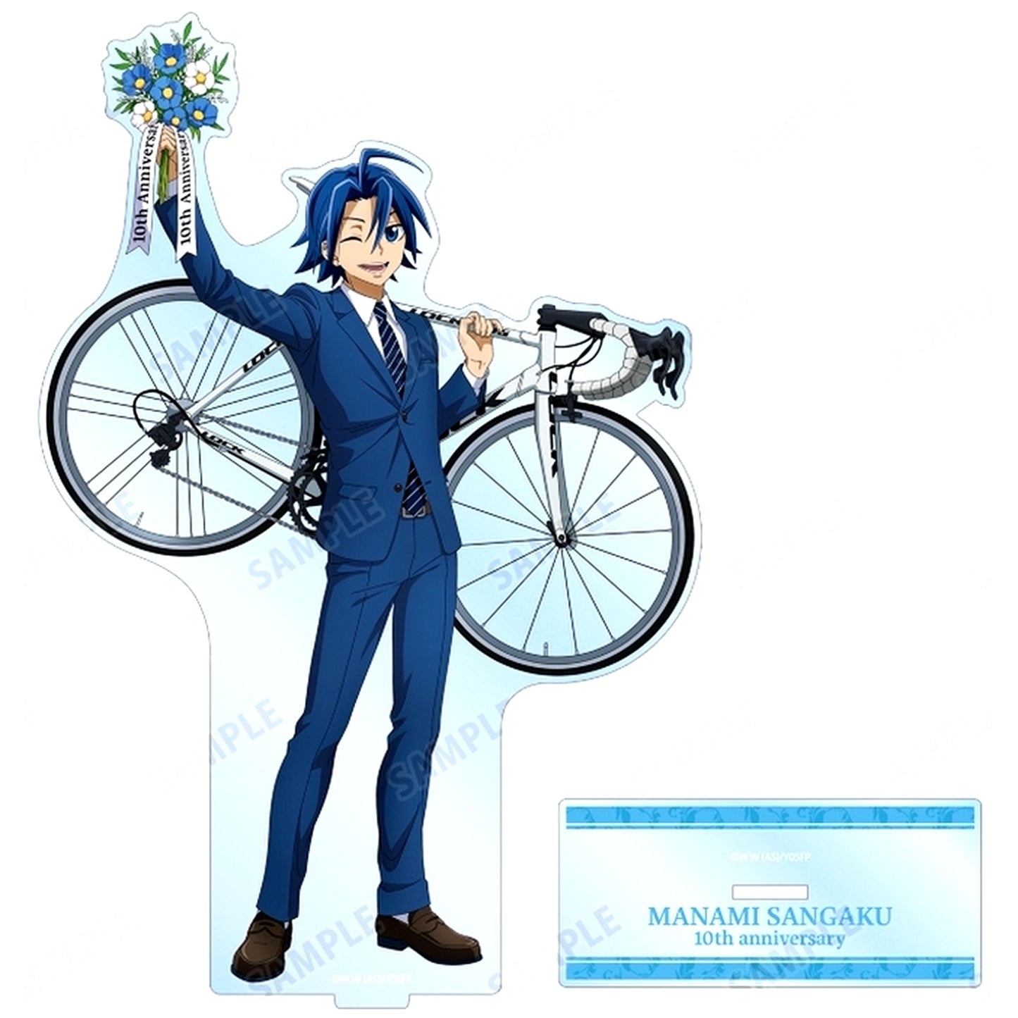 Sangaku Manami Illustration 10th Anniversary Ver. Extra Large Acrylic Stand Yowamushi Pedal LIMIT BREAK 10th Anniversary POP UP SHOP in AMNIBUS STORE [USED]