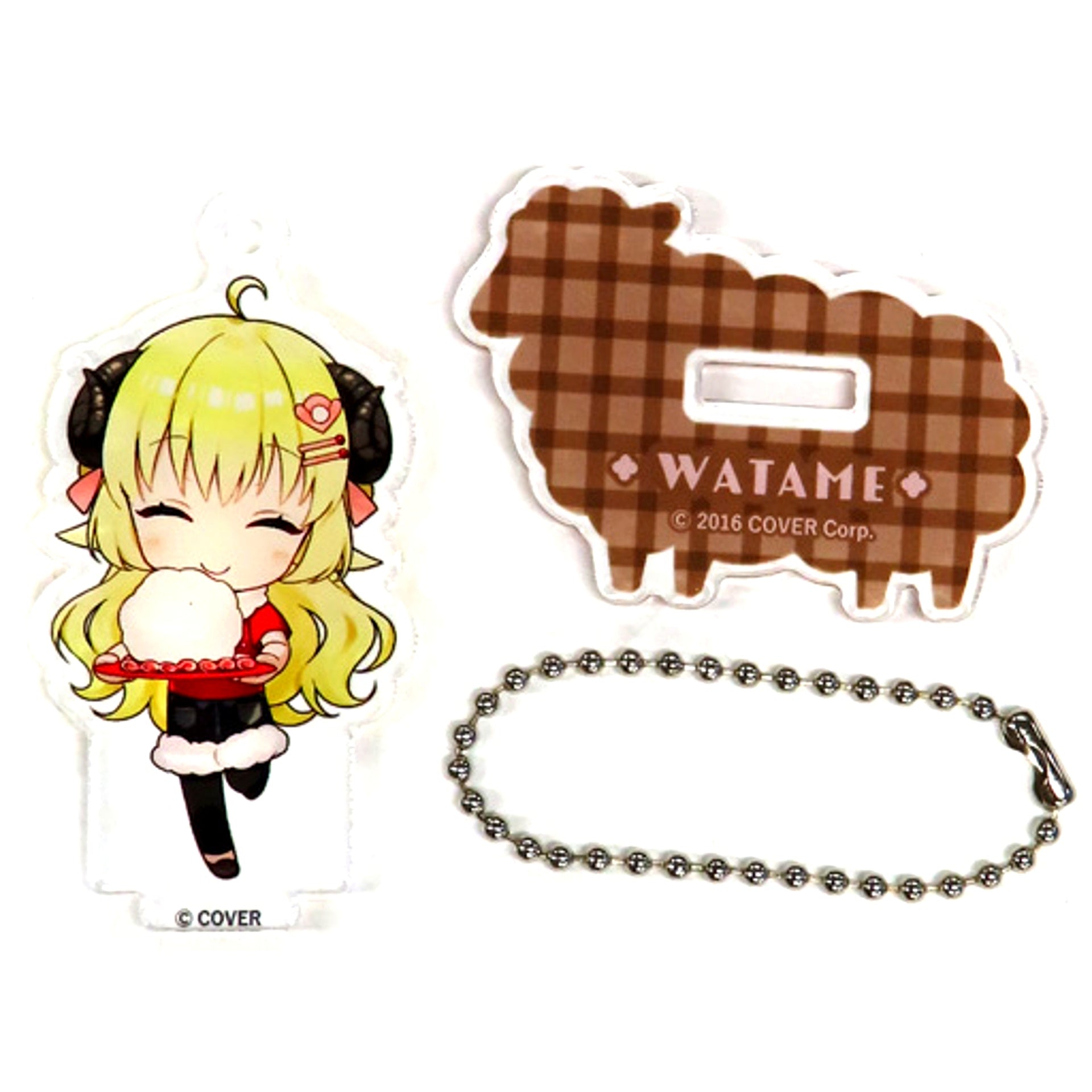 Tsunomaki Watame Merino Watame and Cotton Candy ver. Acrylic Stand Mini Character ver. Virtual YouTuber hololive Tsunomaki Watame x Merino [USED]